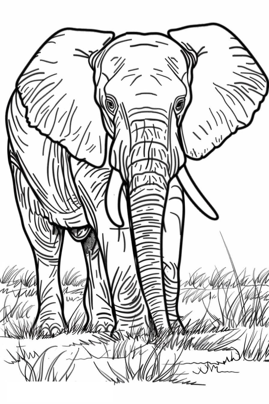 African Bush Elephant cute 0