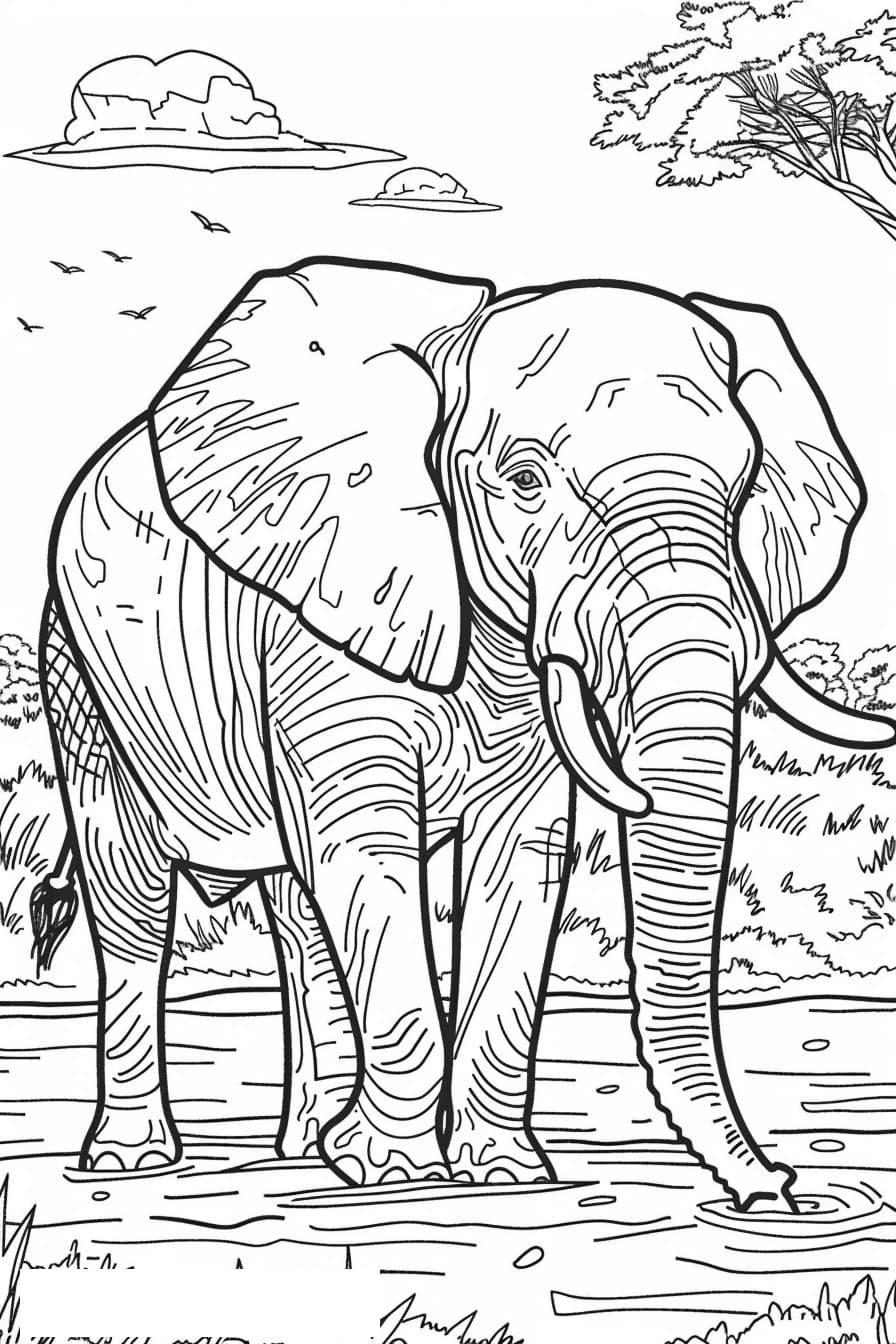 African Bush Elephant happy 1