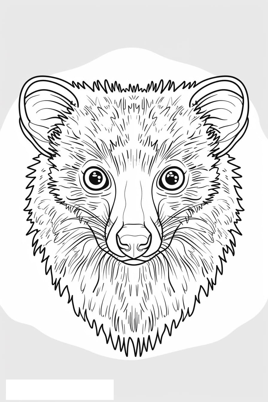 African Civet face 1