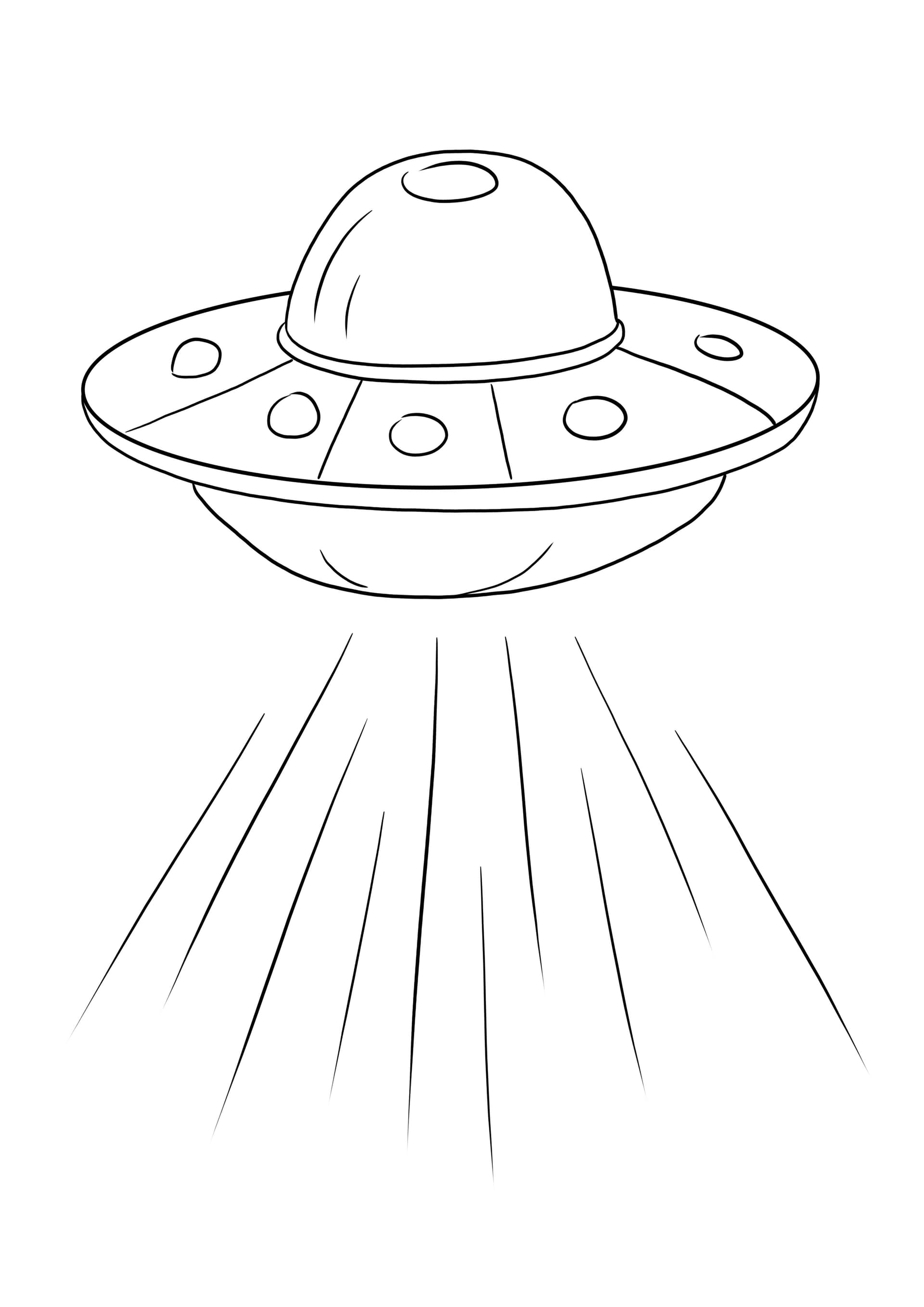 Alien Spaceship taking off