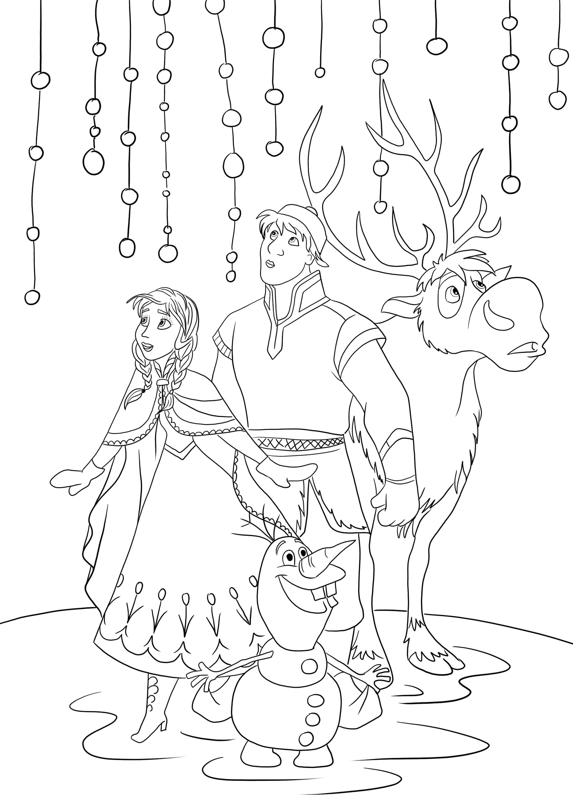 Anna-Kristoff and Olaf are enchanted