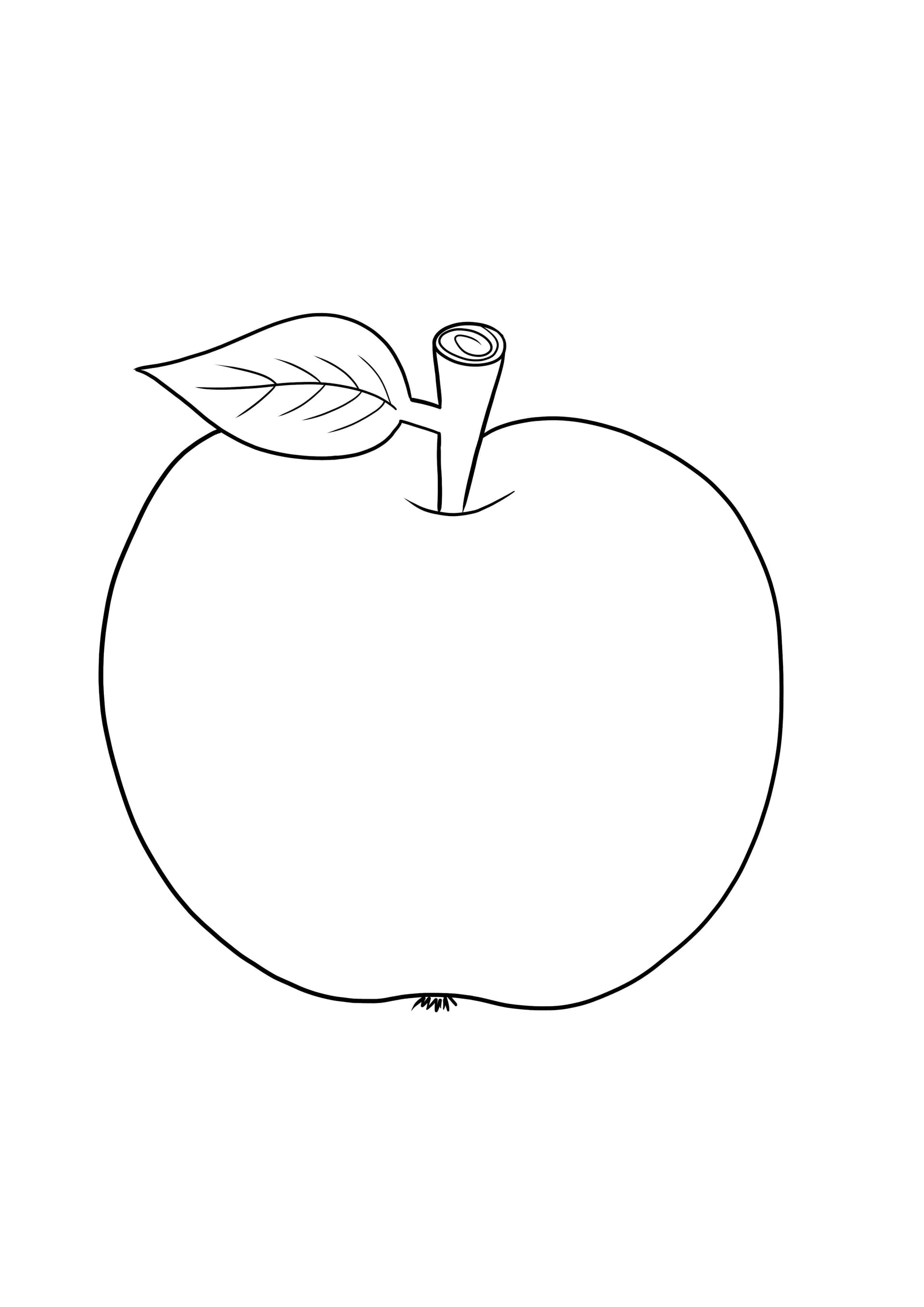 Apfel-Blatt-Stiel