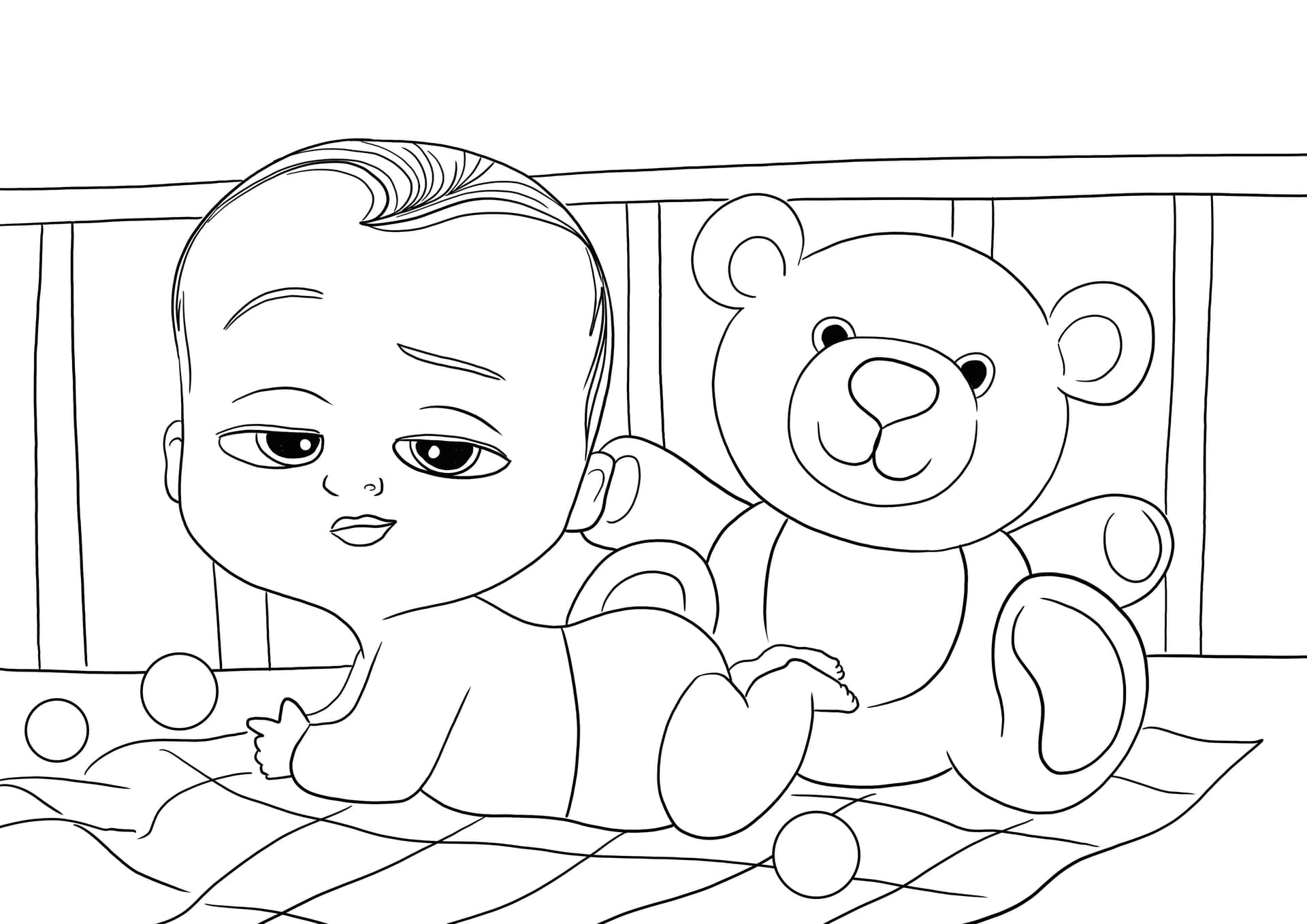 Baby Boss and Teddy Bear