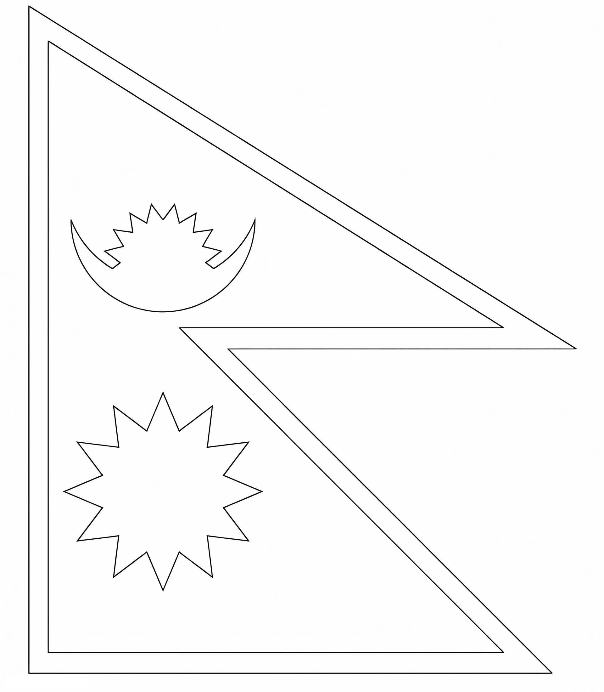 Flagge Von Nepal