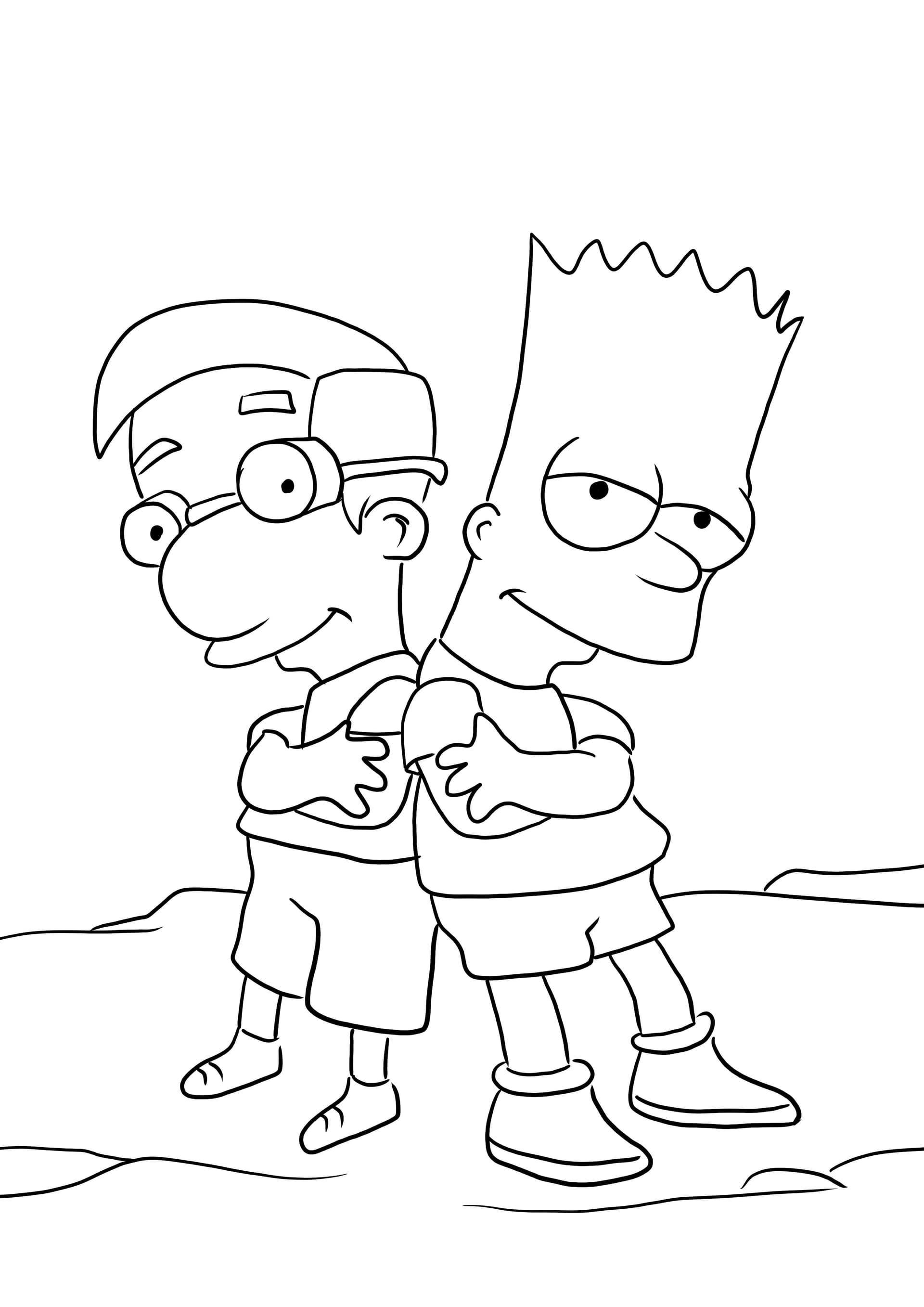 Bart and Millhouse