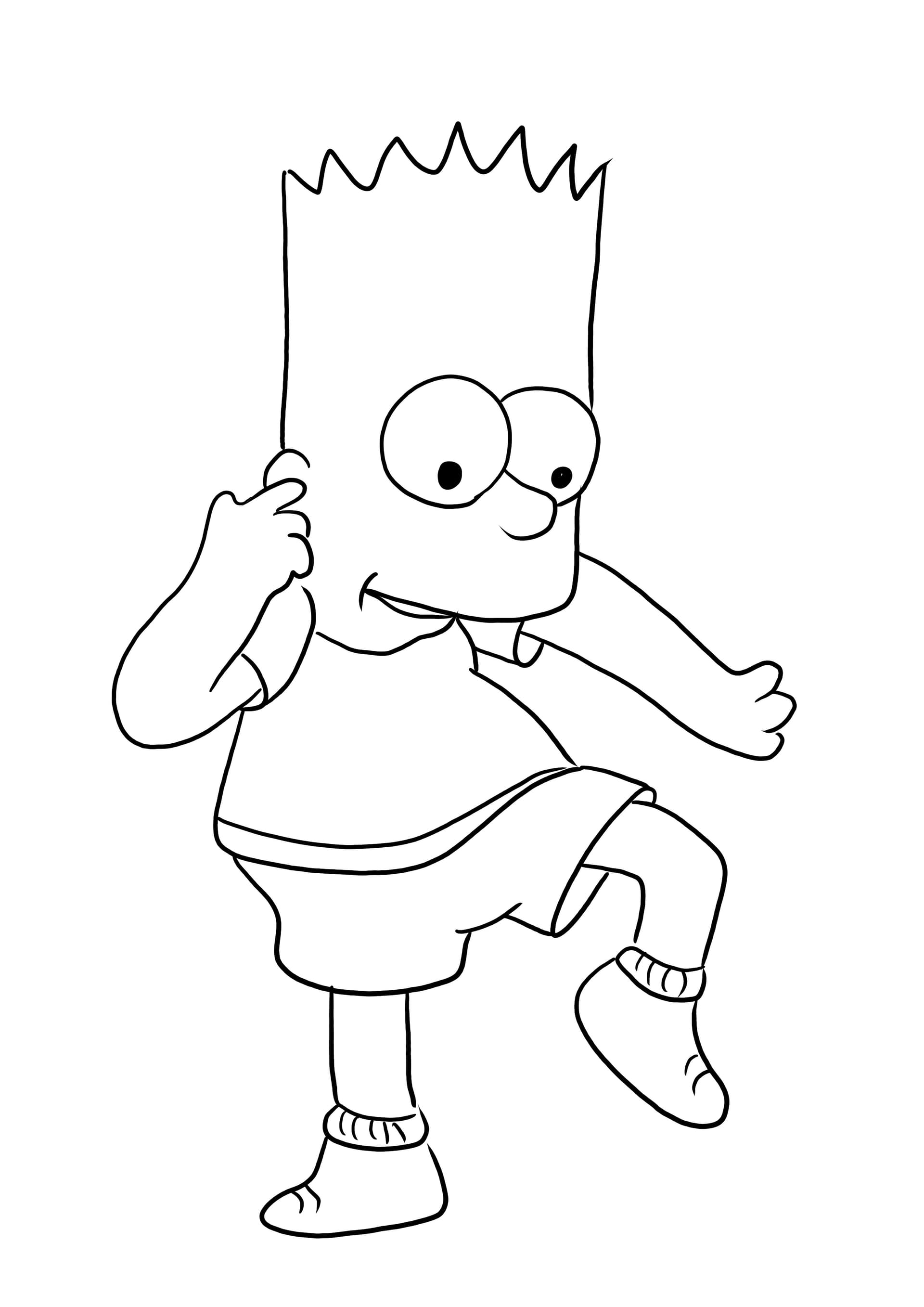 Bart Simpson dancing