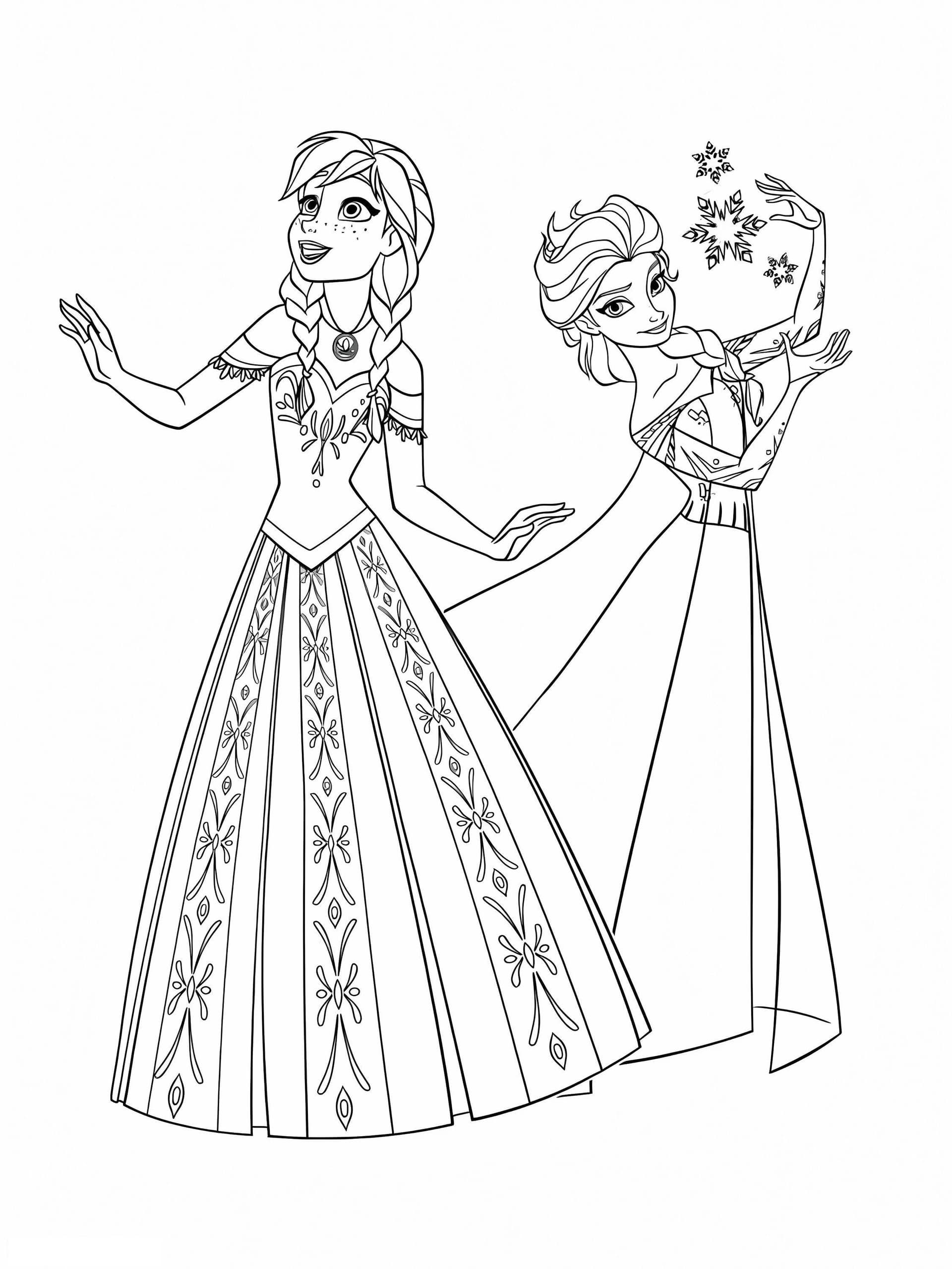 Beautiful Anna And Elsa