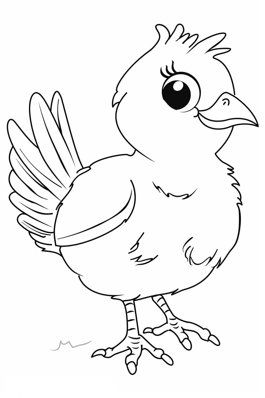 Big bird coloring sheet