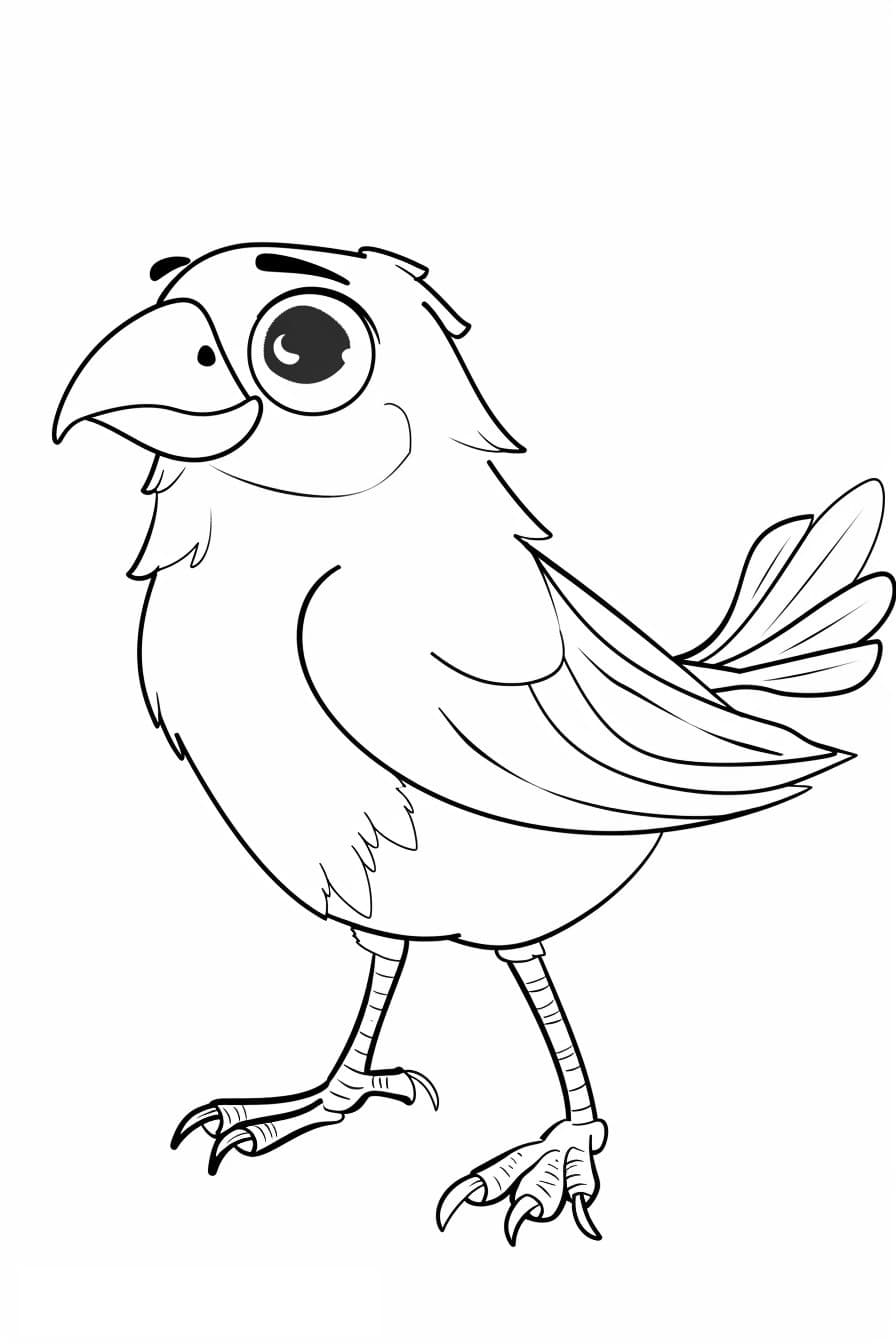 Big bird for coloring