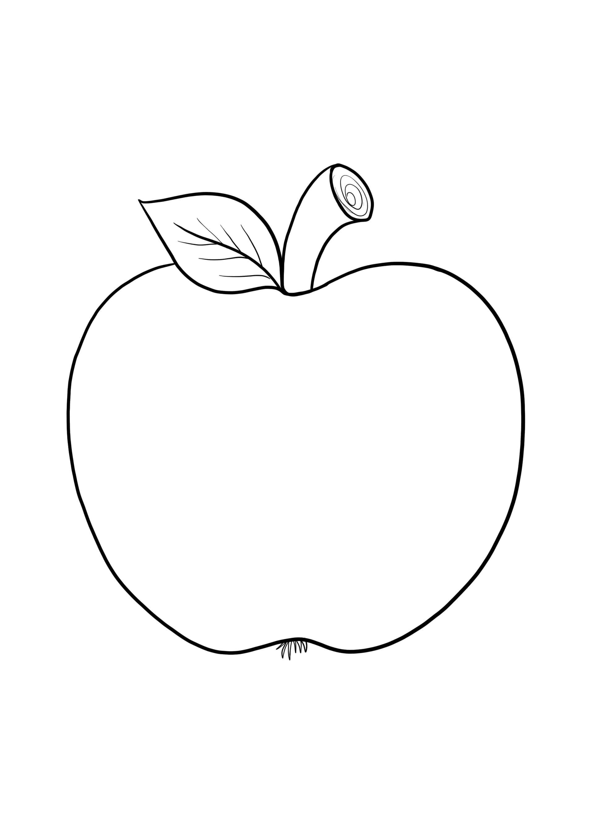 Einfacher leerer Apfel