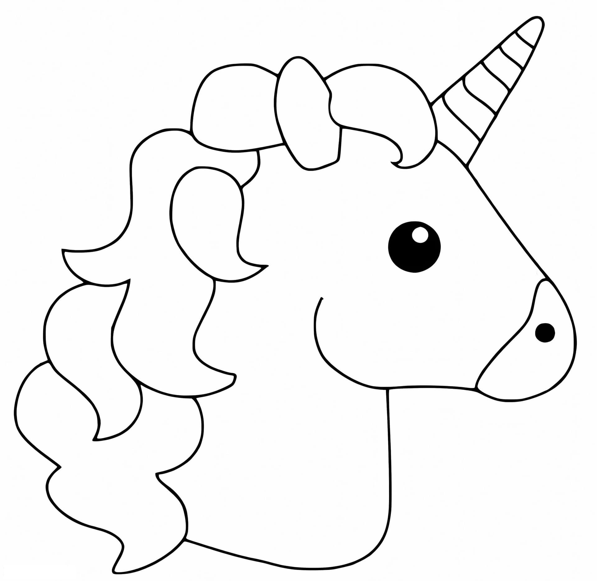 Kawaii Unicorn Head