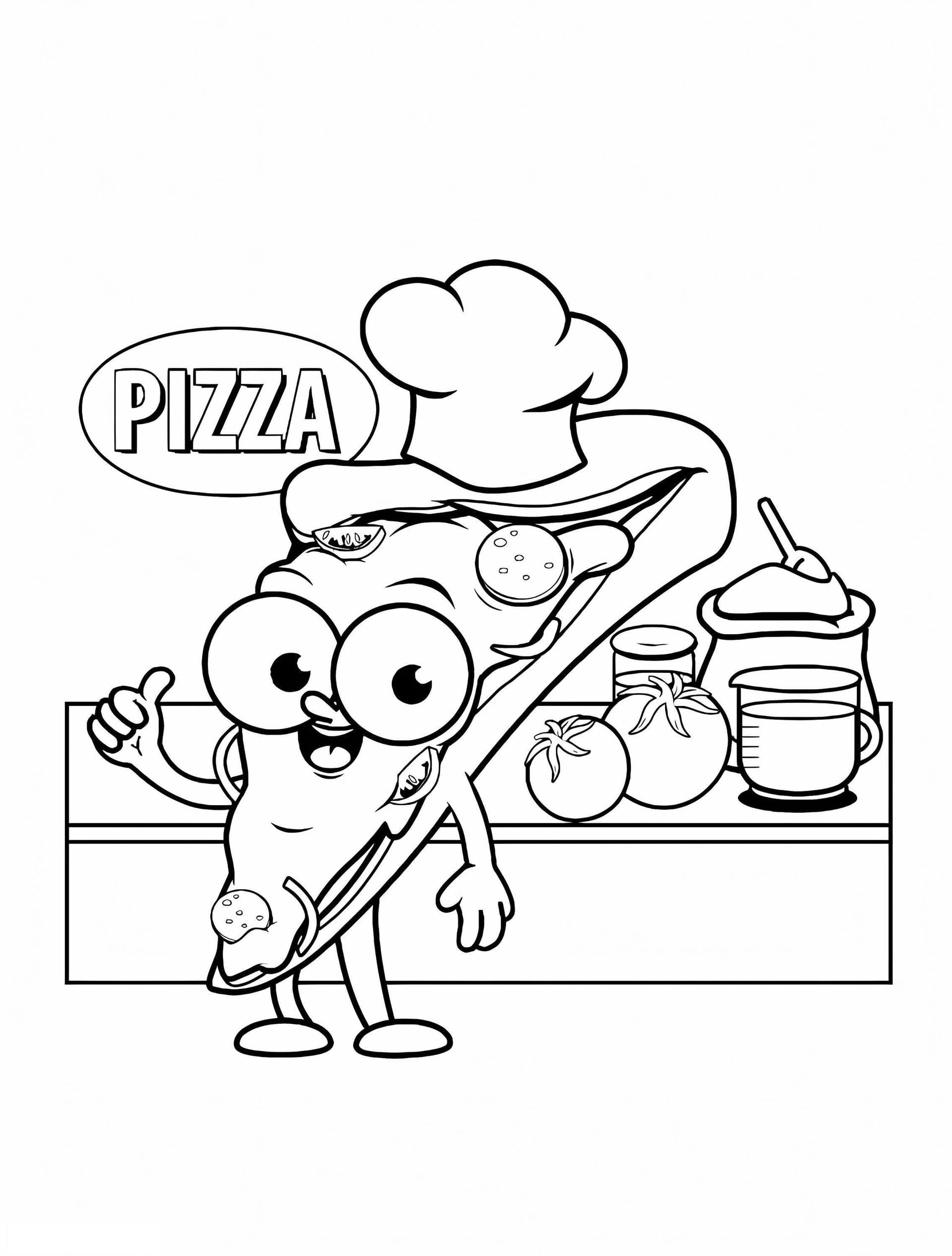 Pizza Chef In The Kitchen