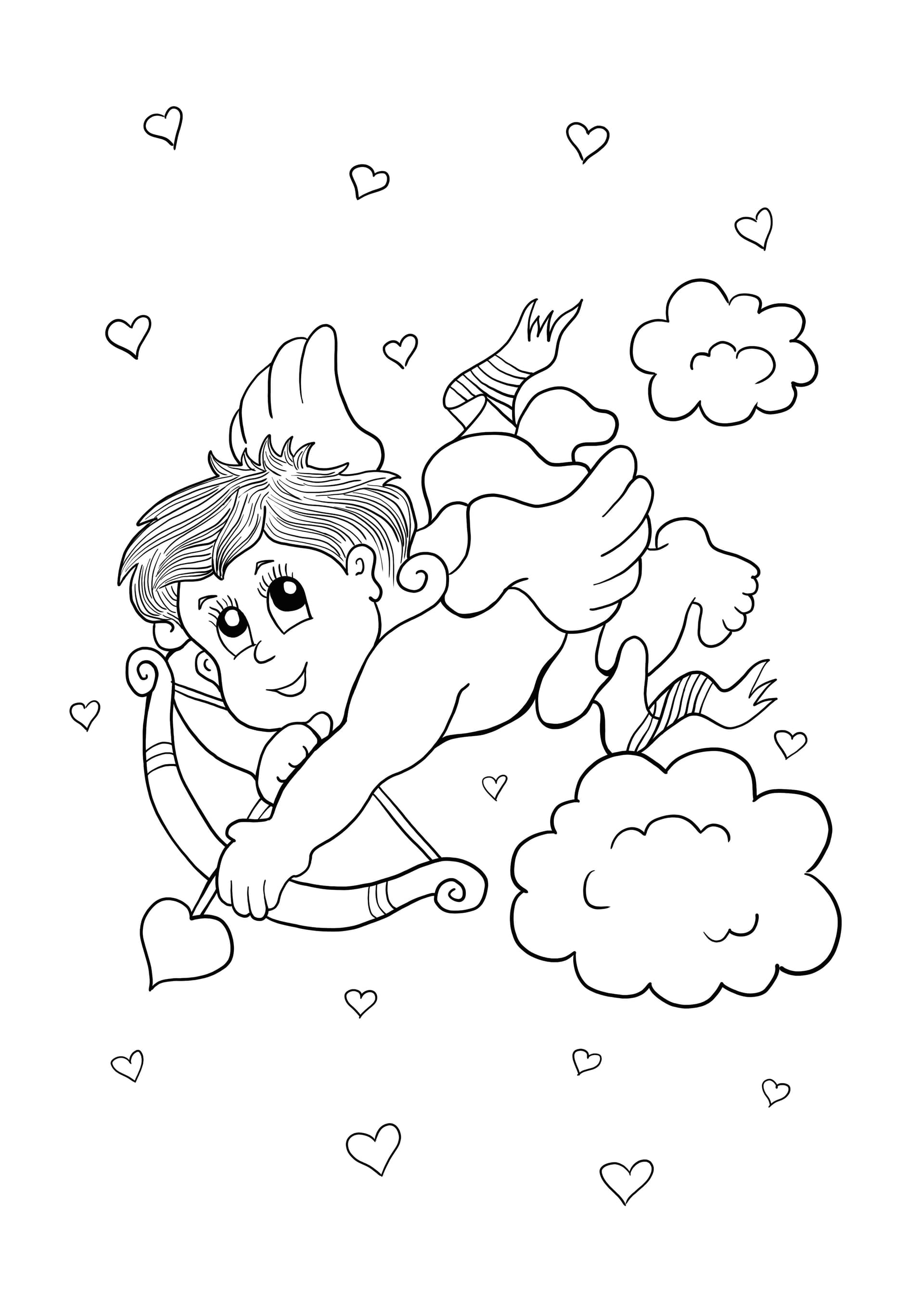 Cupidon shooting arrows