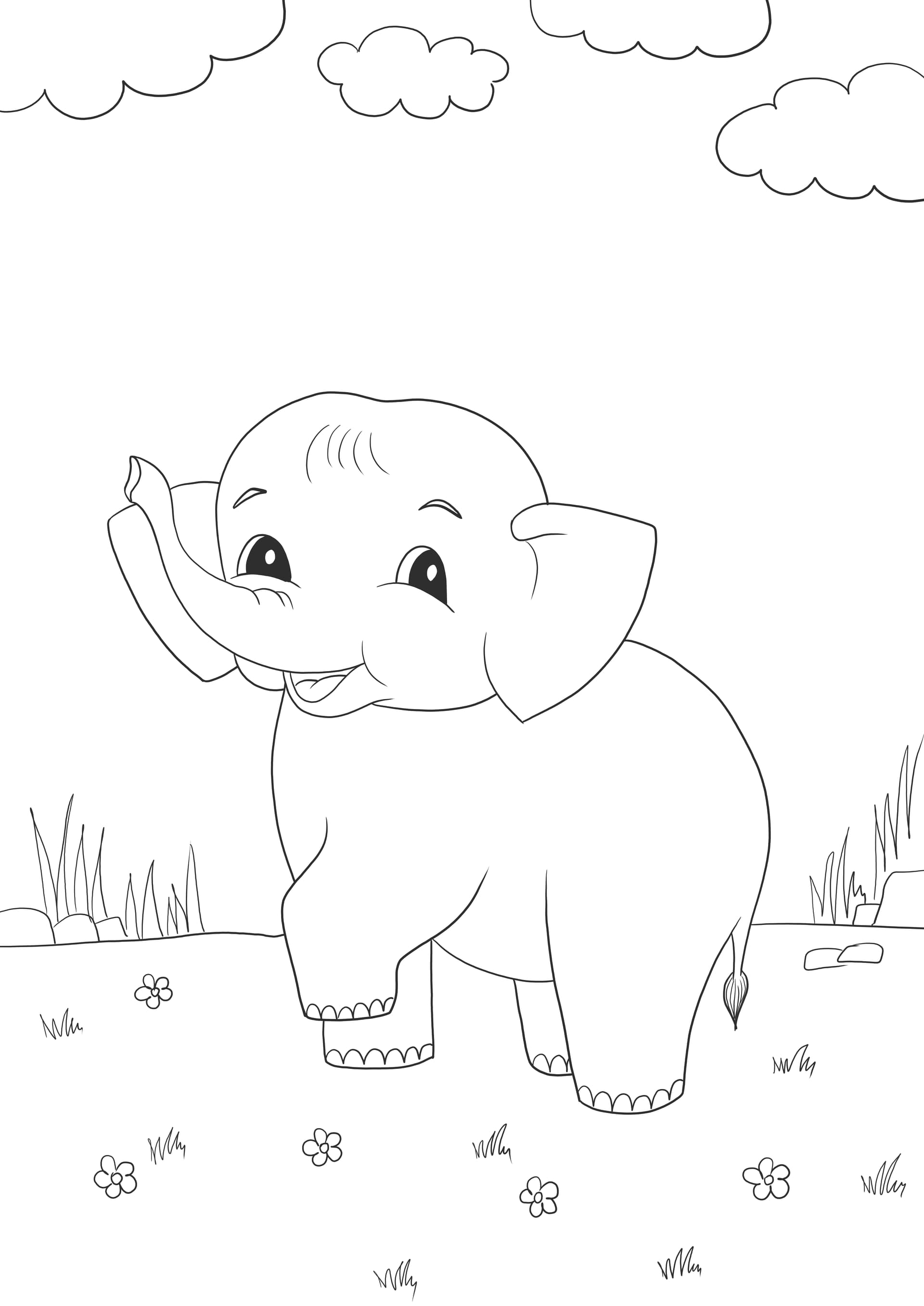 Süßer Babyelefant