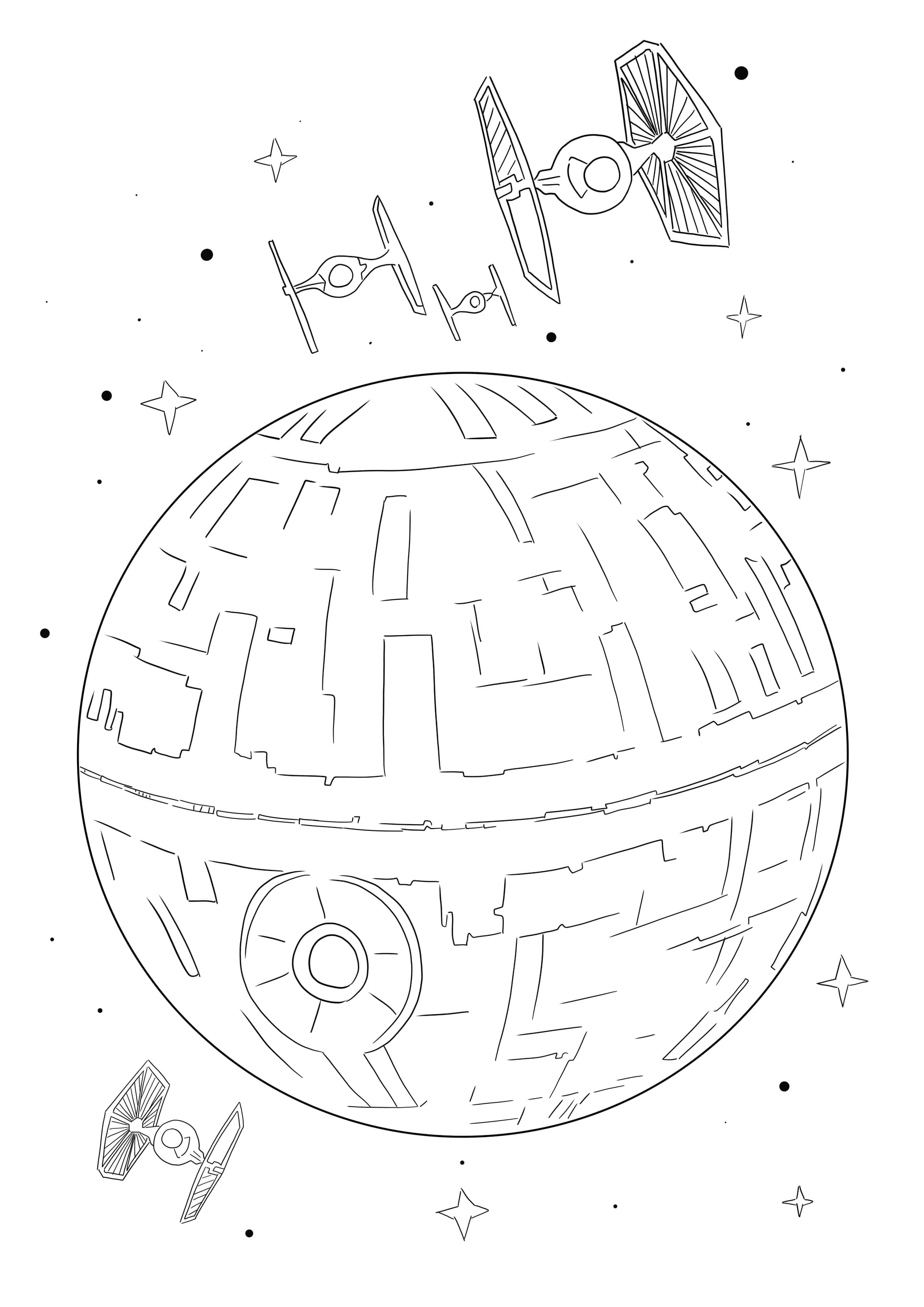 Todesstern Und Tie Fighter