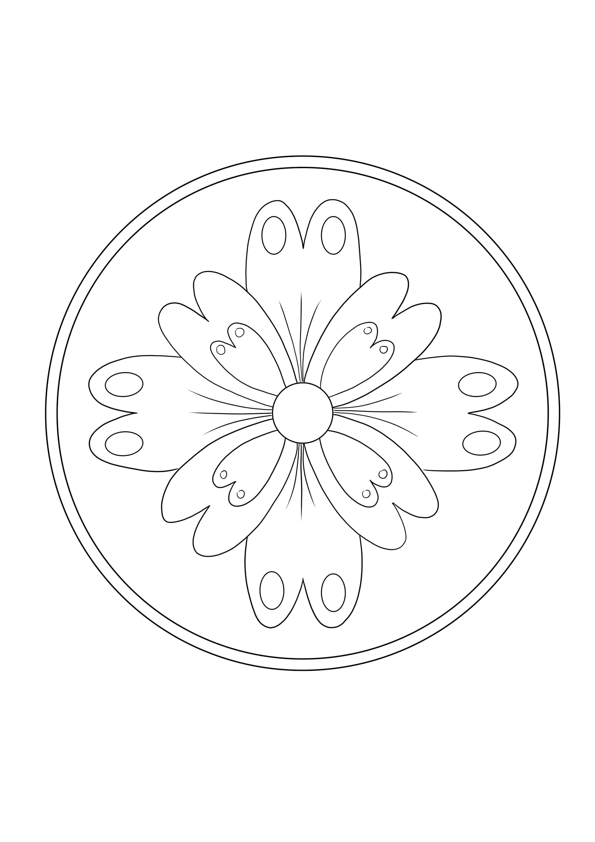 Easy Mandala Flower