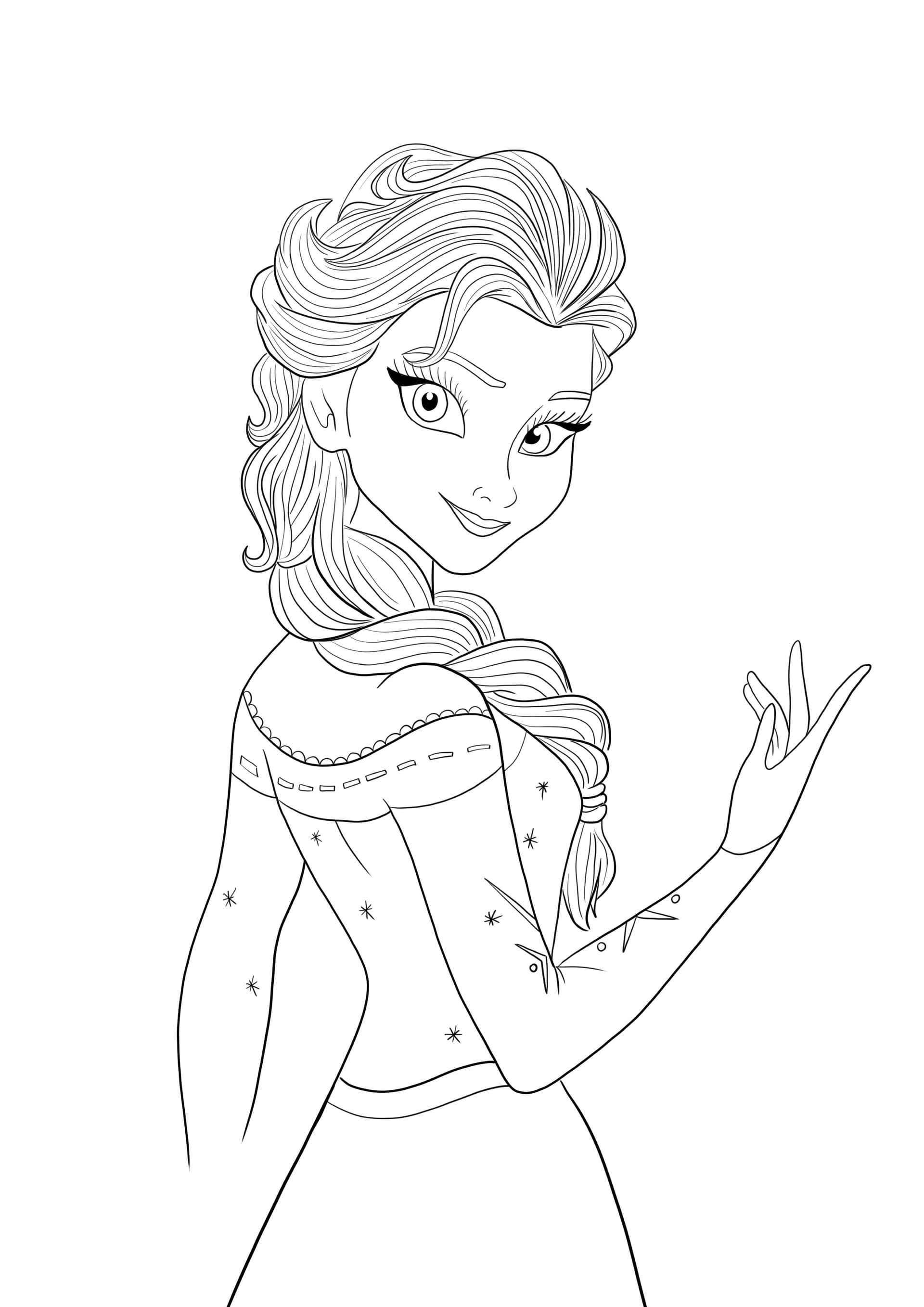 Elsa from the Frozen movie