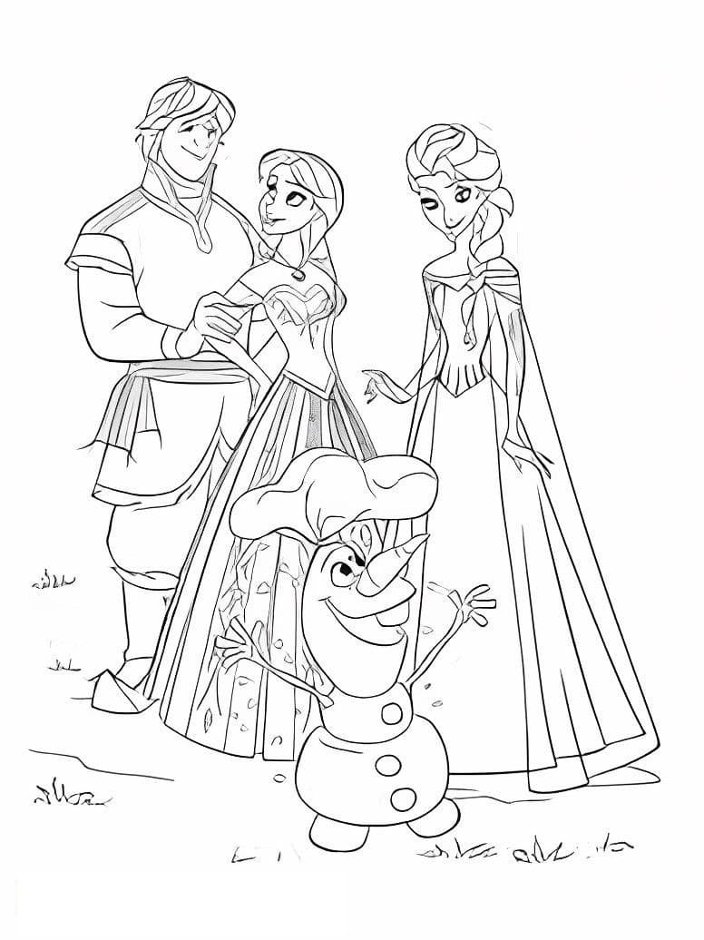 Elsa und Anna Olaf