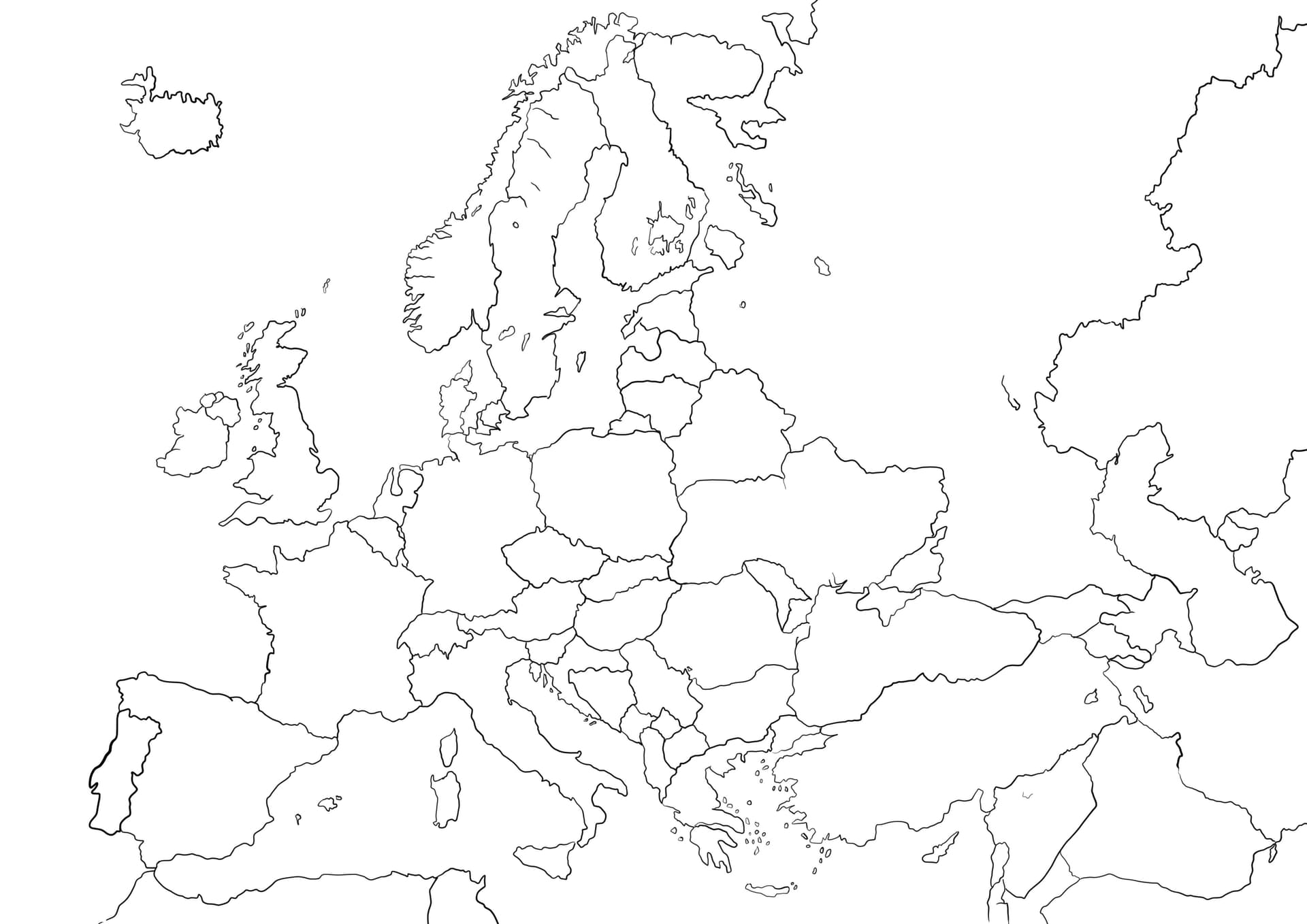 Europe map