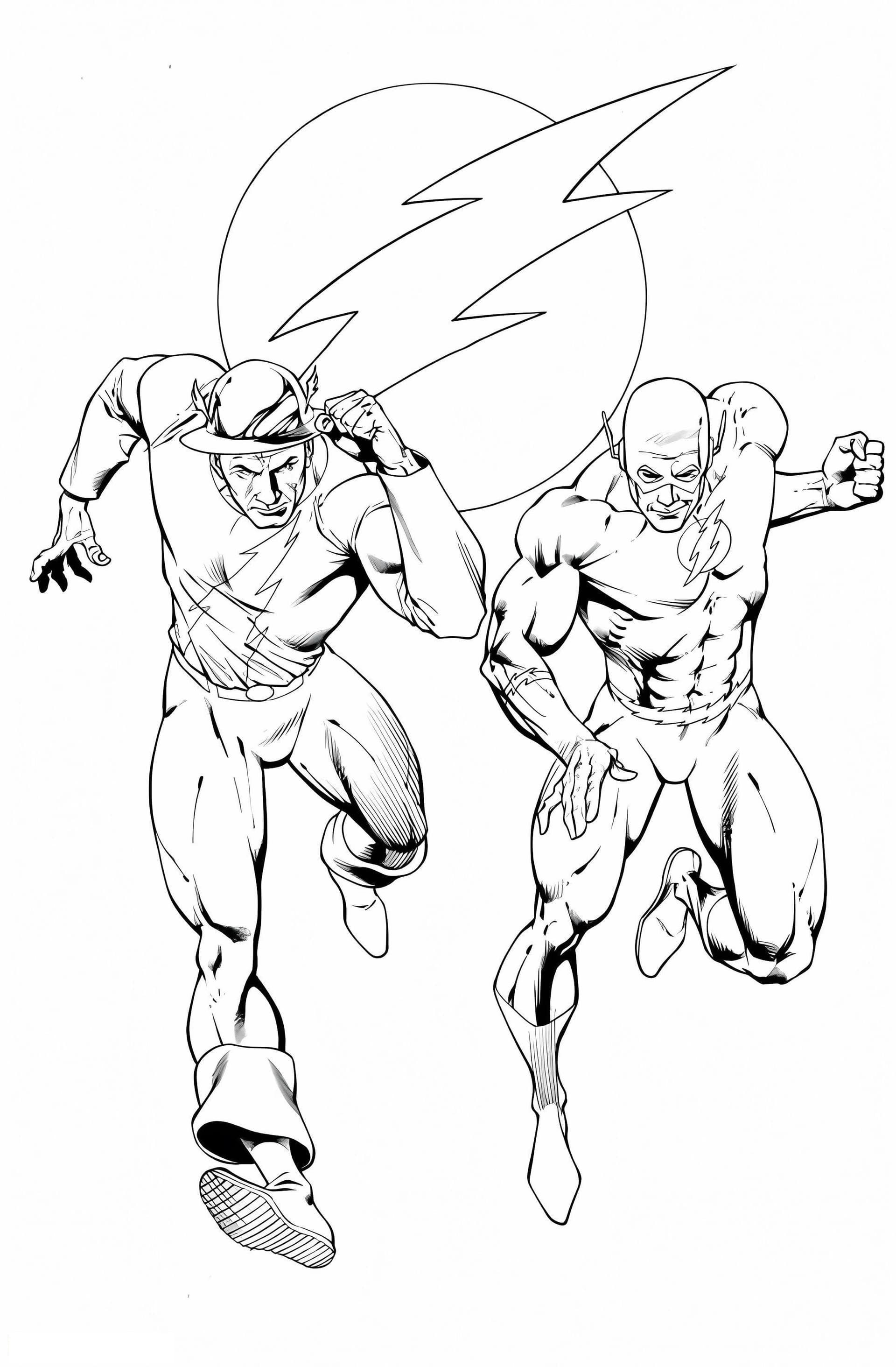 Flash und Freund rennen