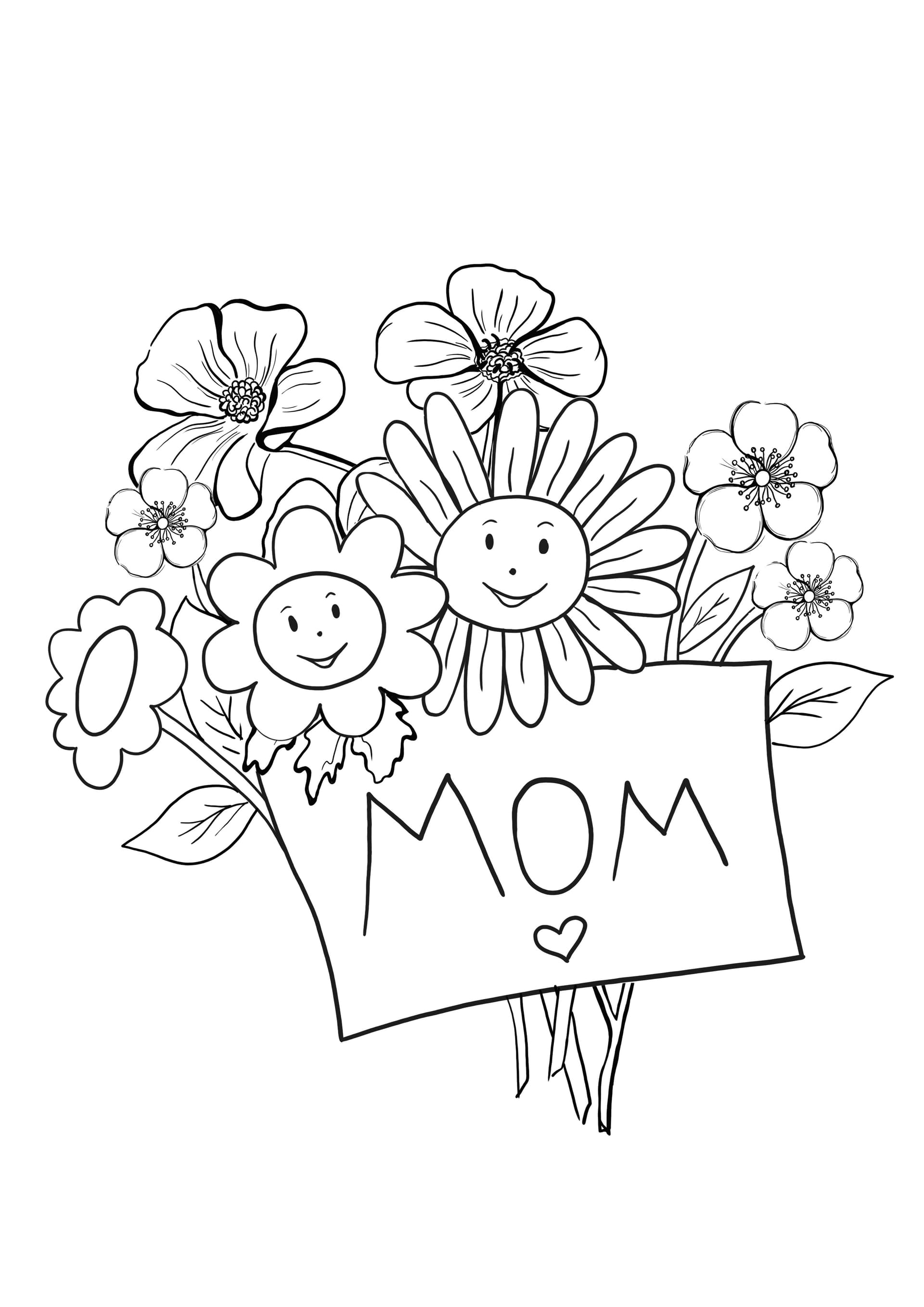 flowers and mom
