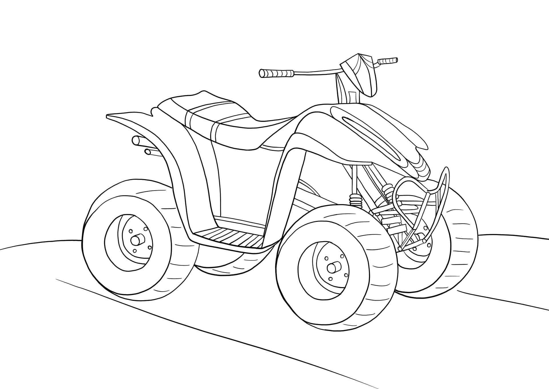 Motociclo a quattro ruote
