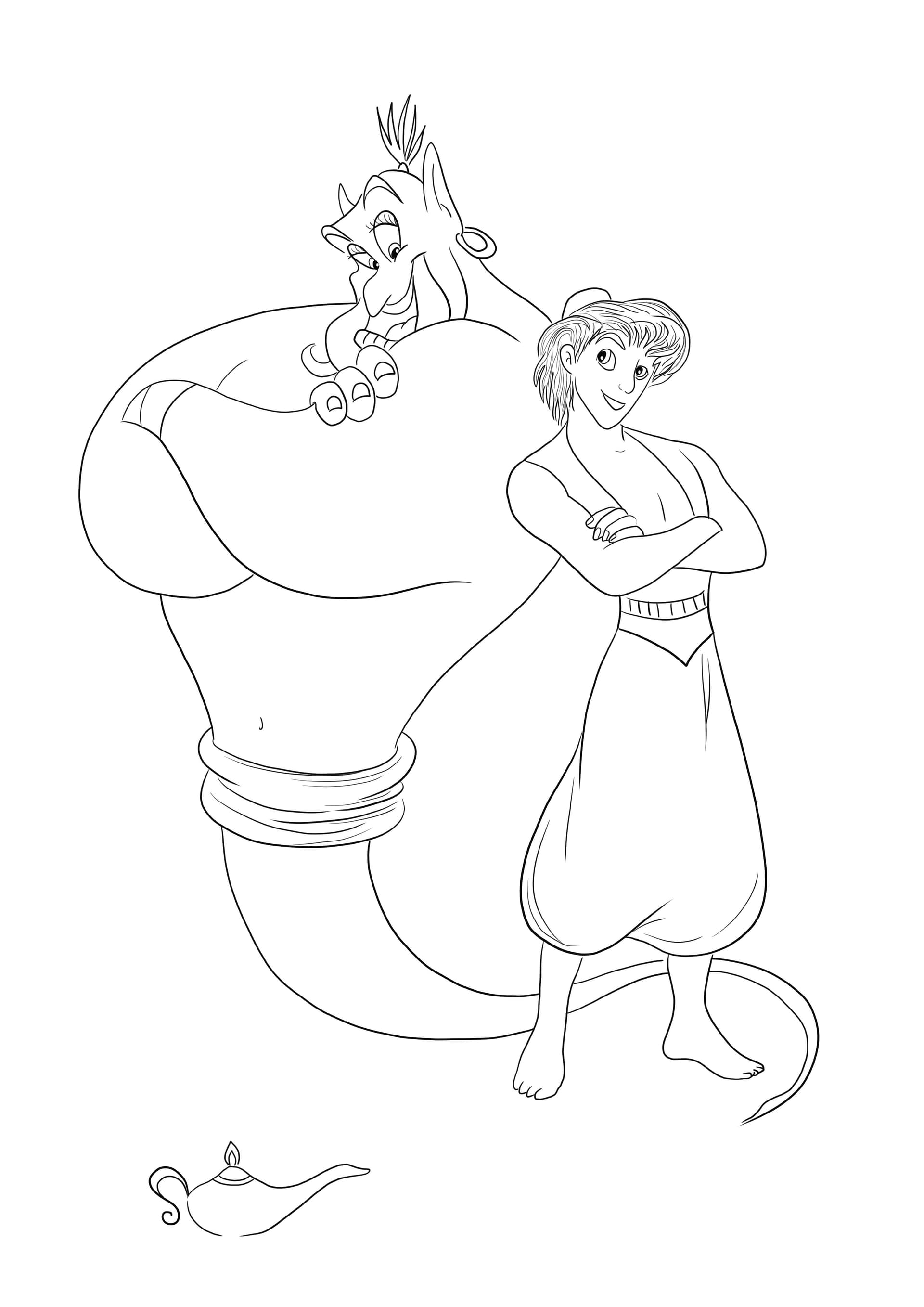 Genie and Aladdin