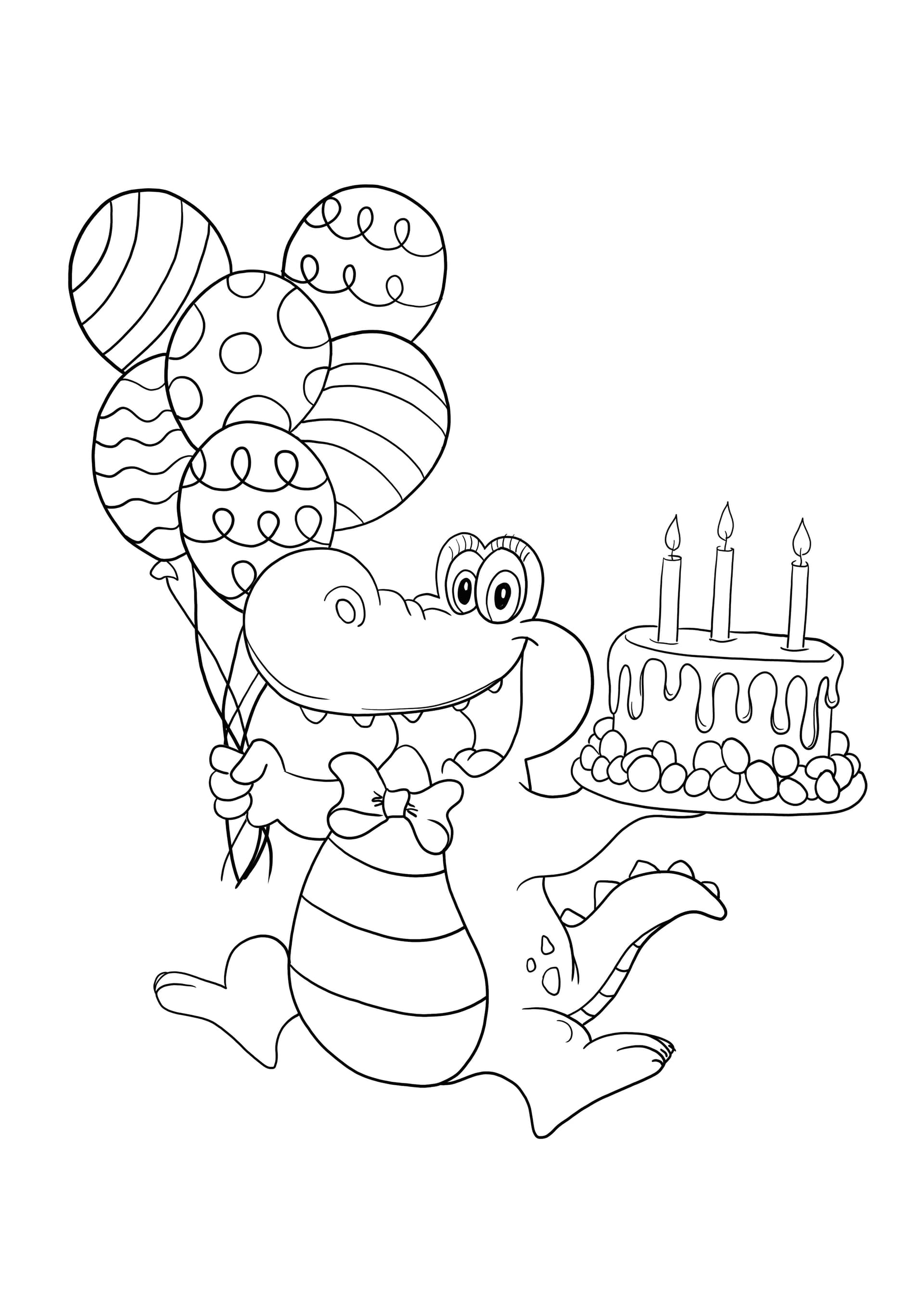Happy birthday crocodile