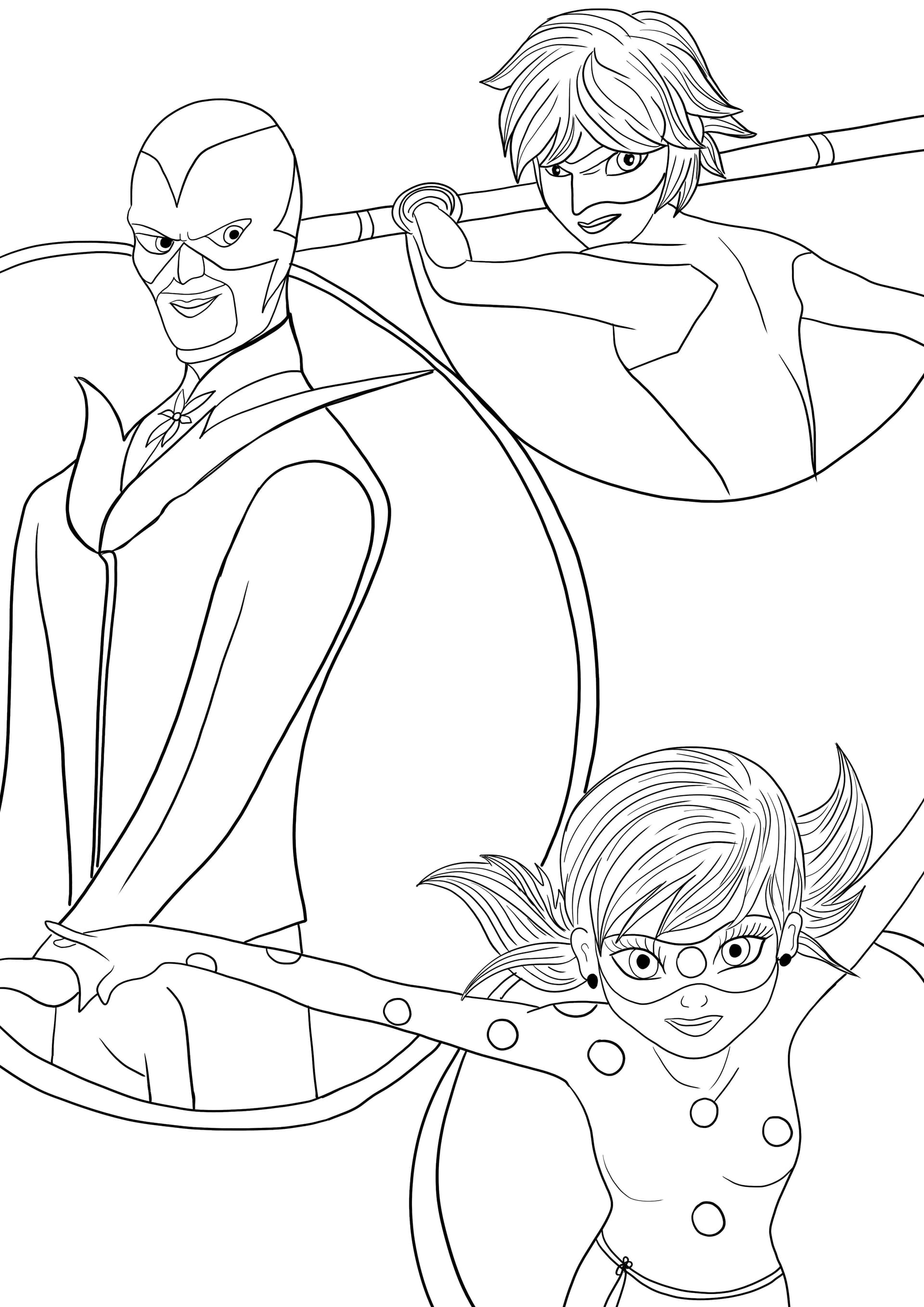 Hawk Moth-Lady Bug-Cat Noir