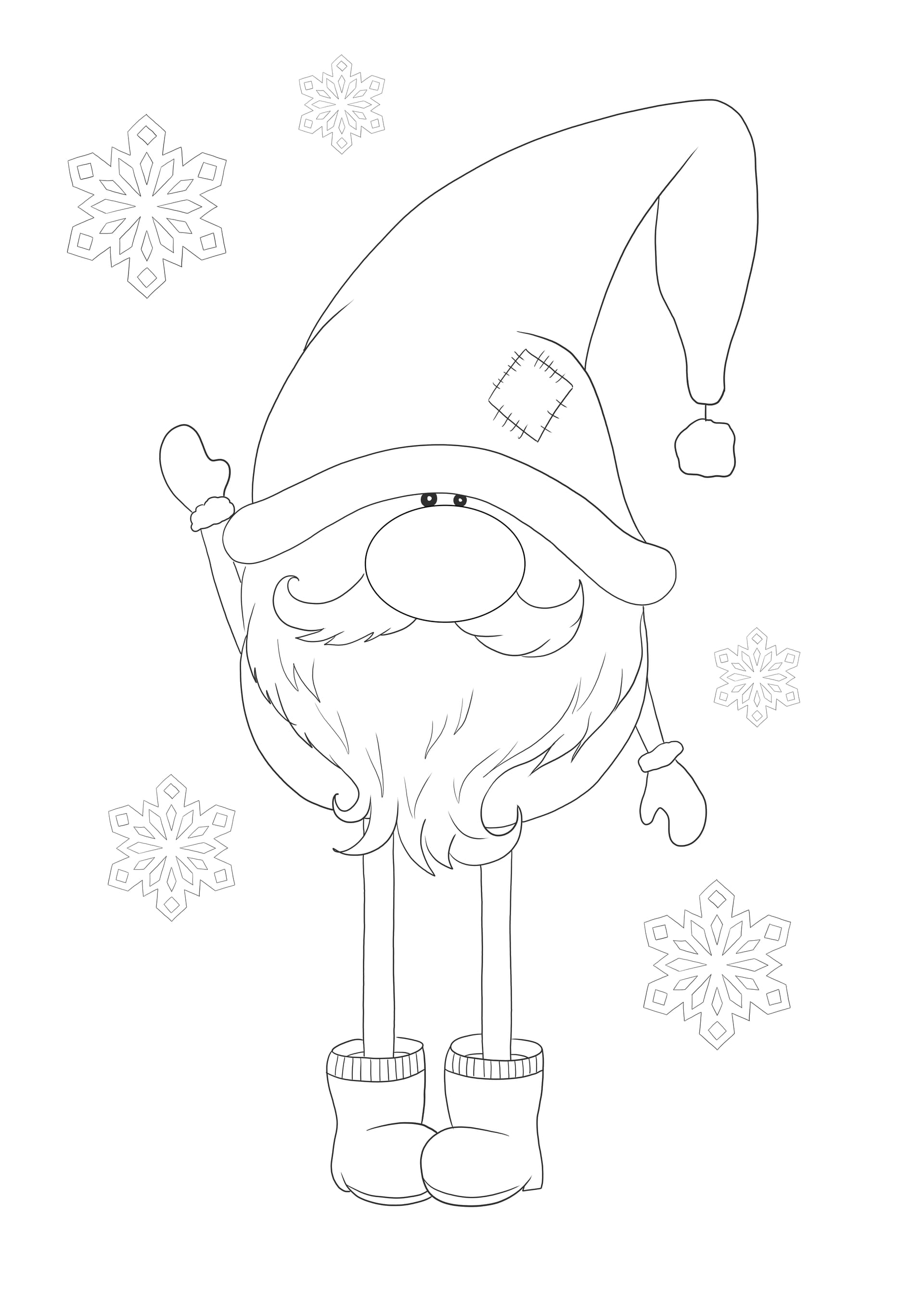 Elf welcoming winter