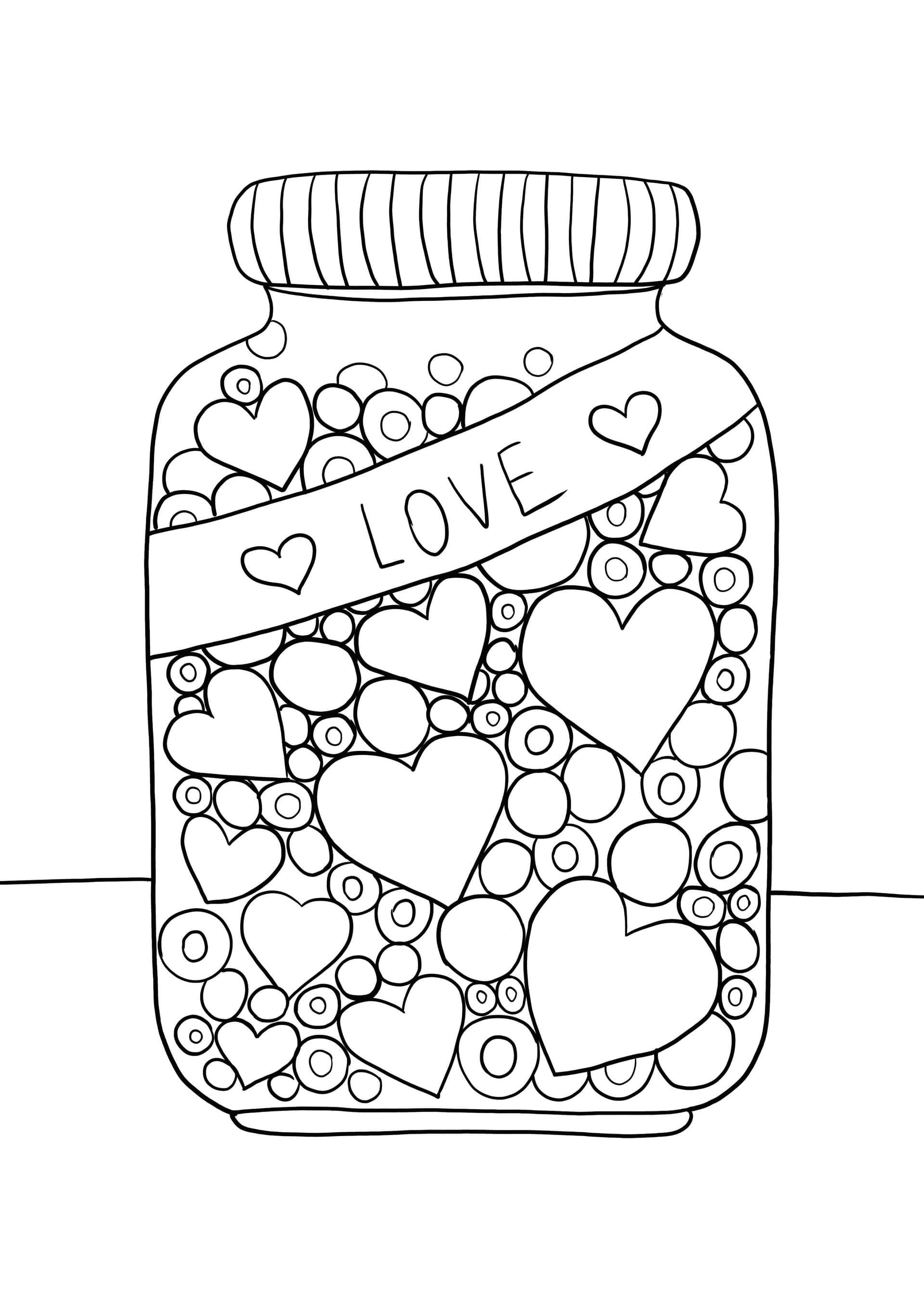 jar full of hearts
