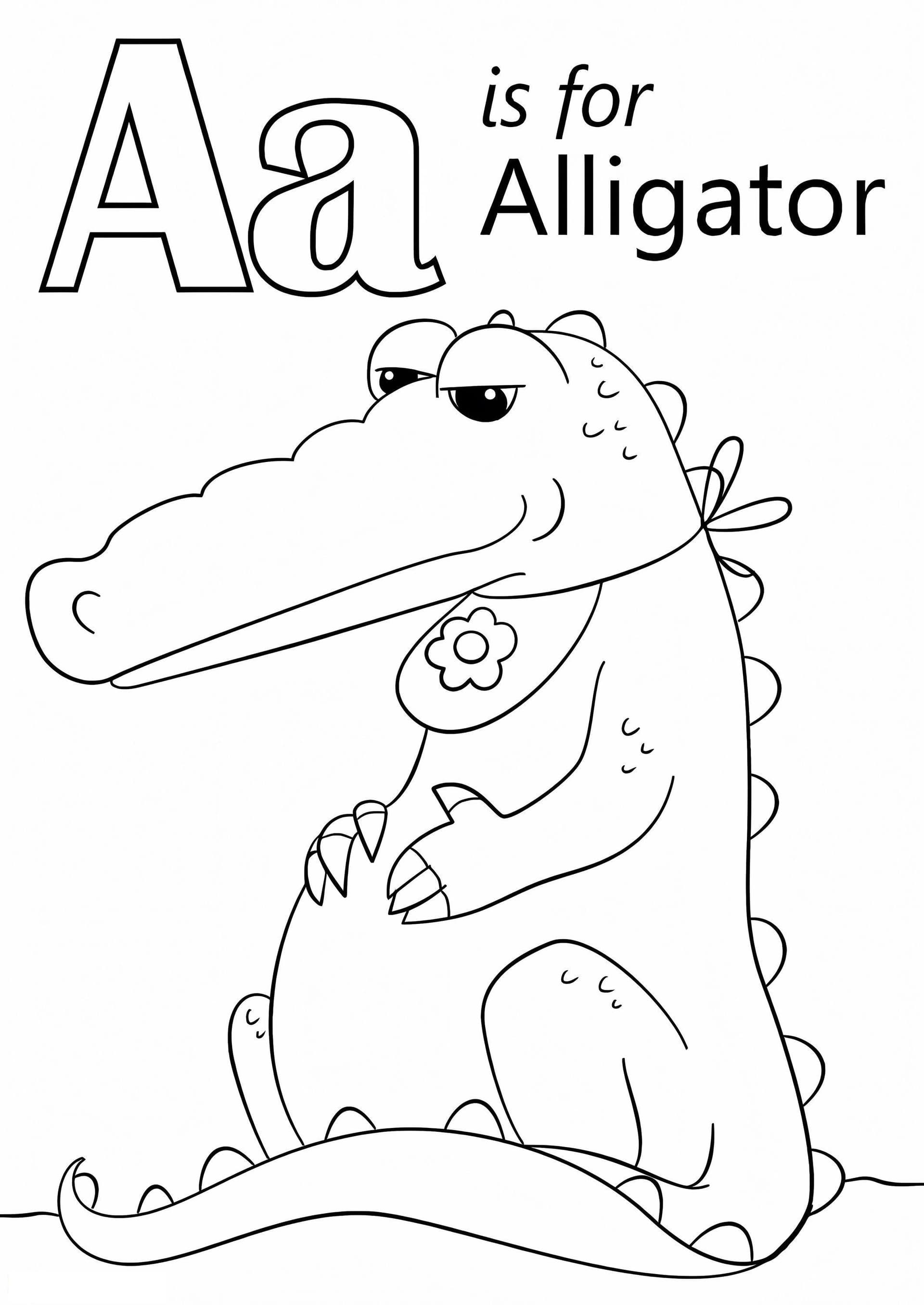Crocodile Letter A