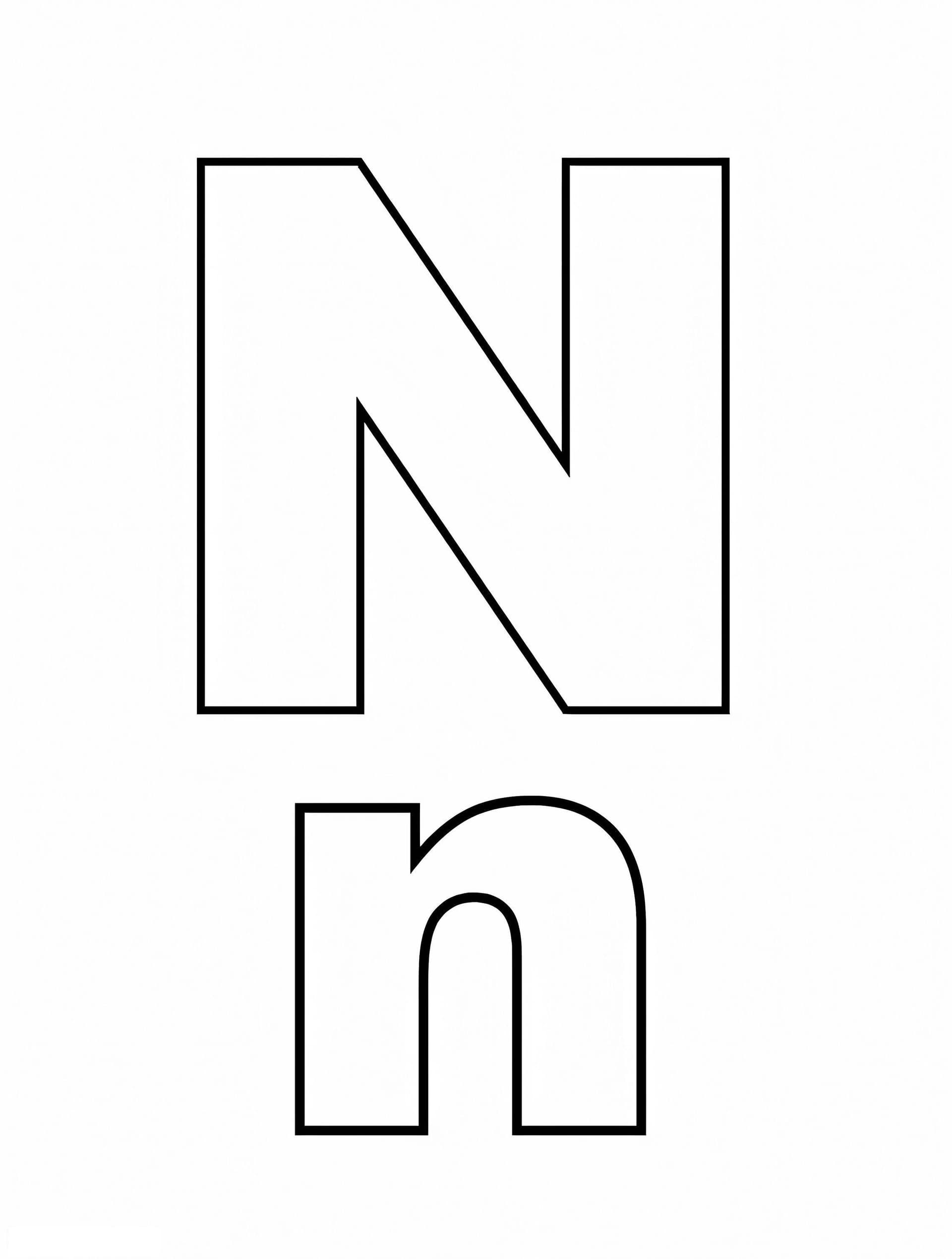 Letter N