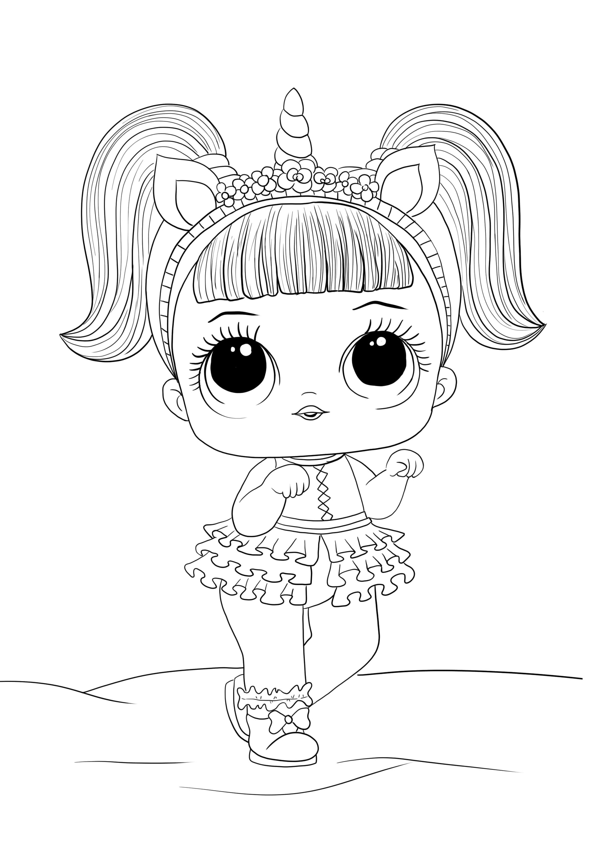 L.O.L. sorpresa con corona di unicorno