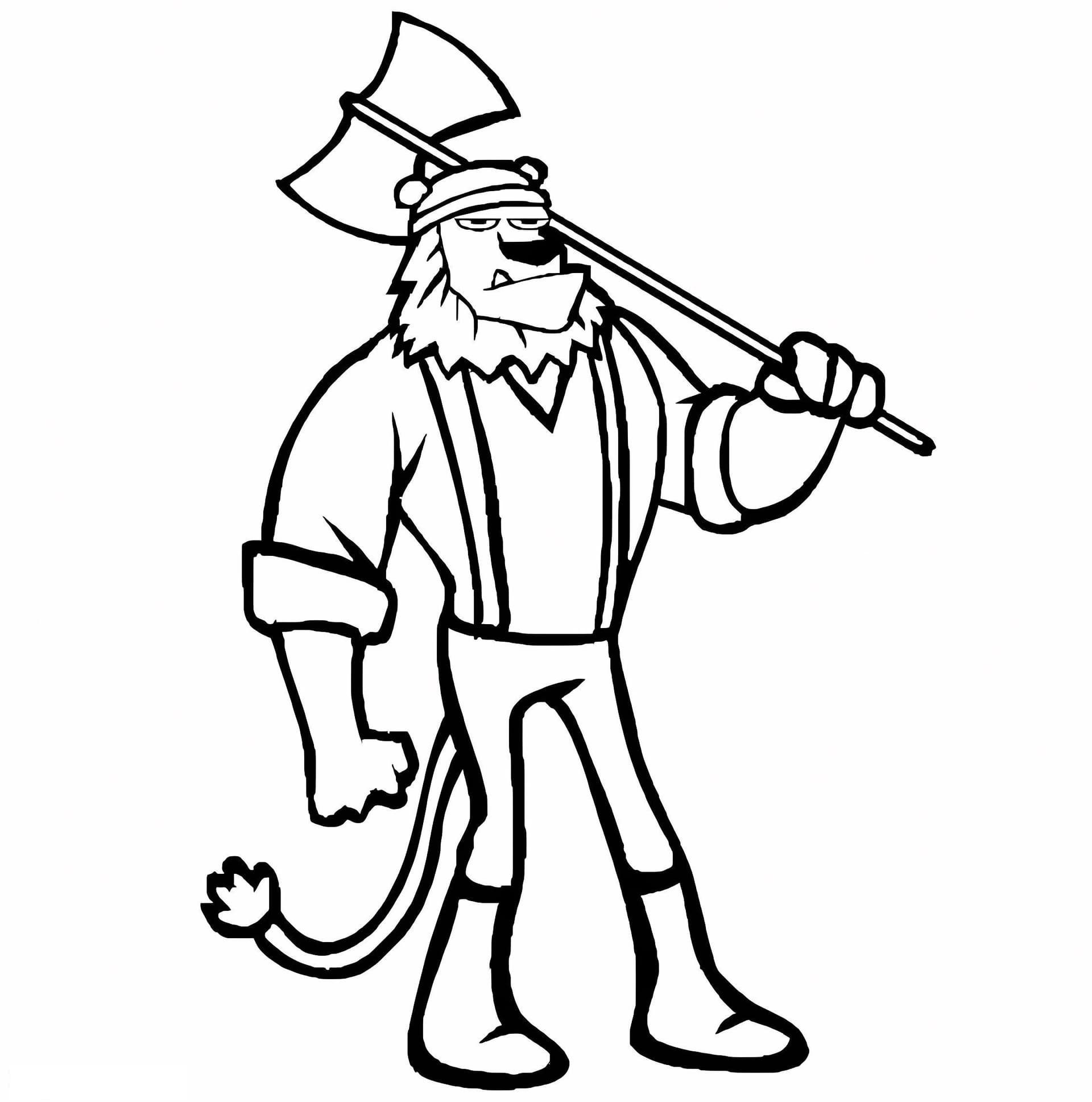 Lumberjack Lion