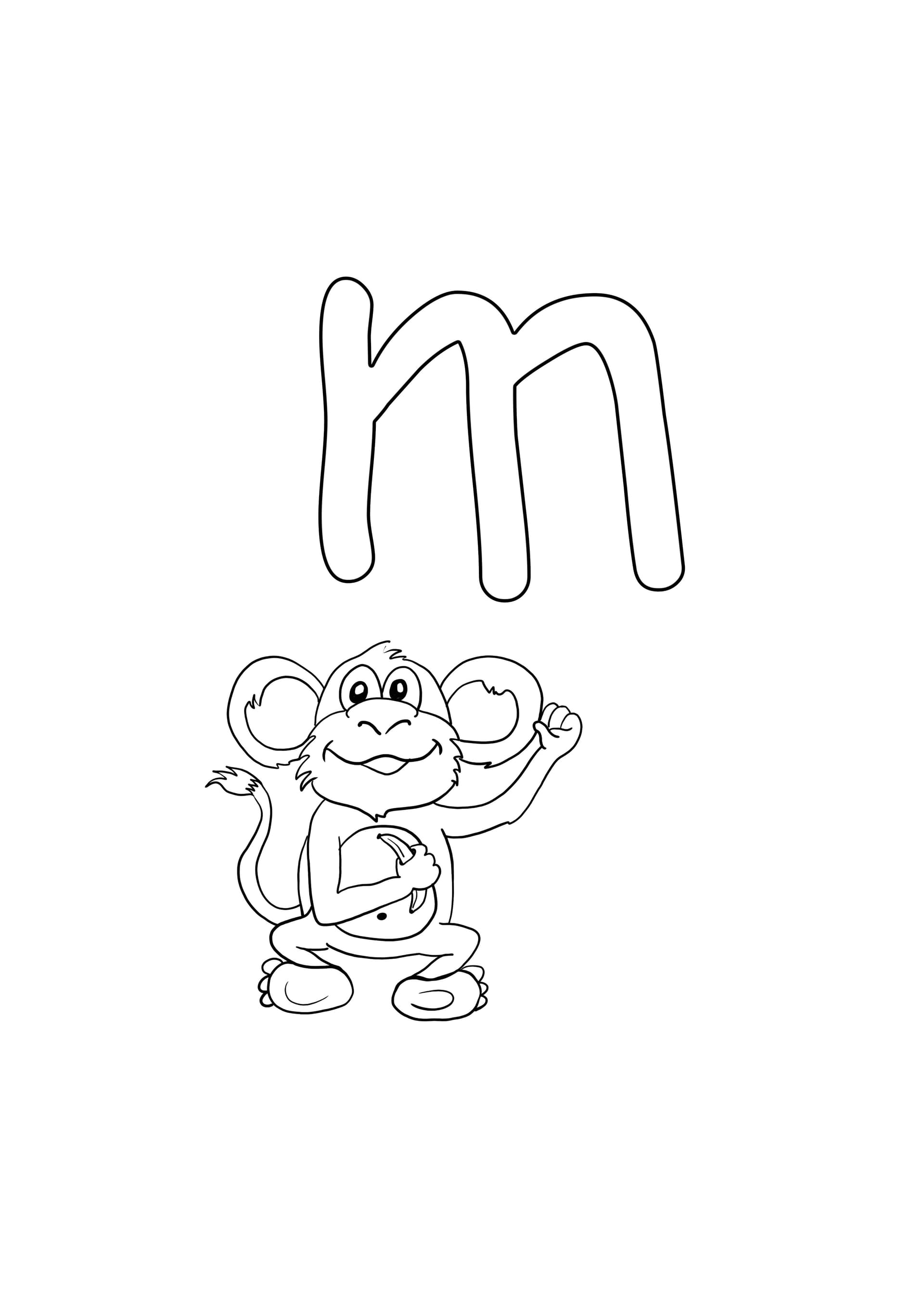 m is for monkey