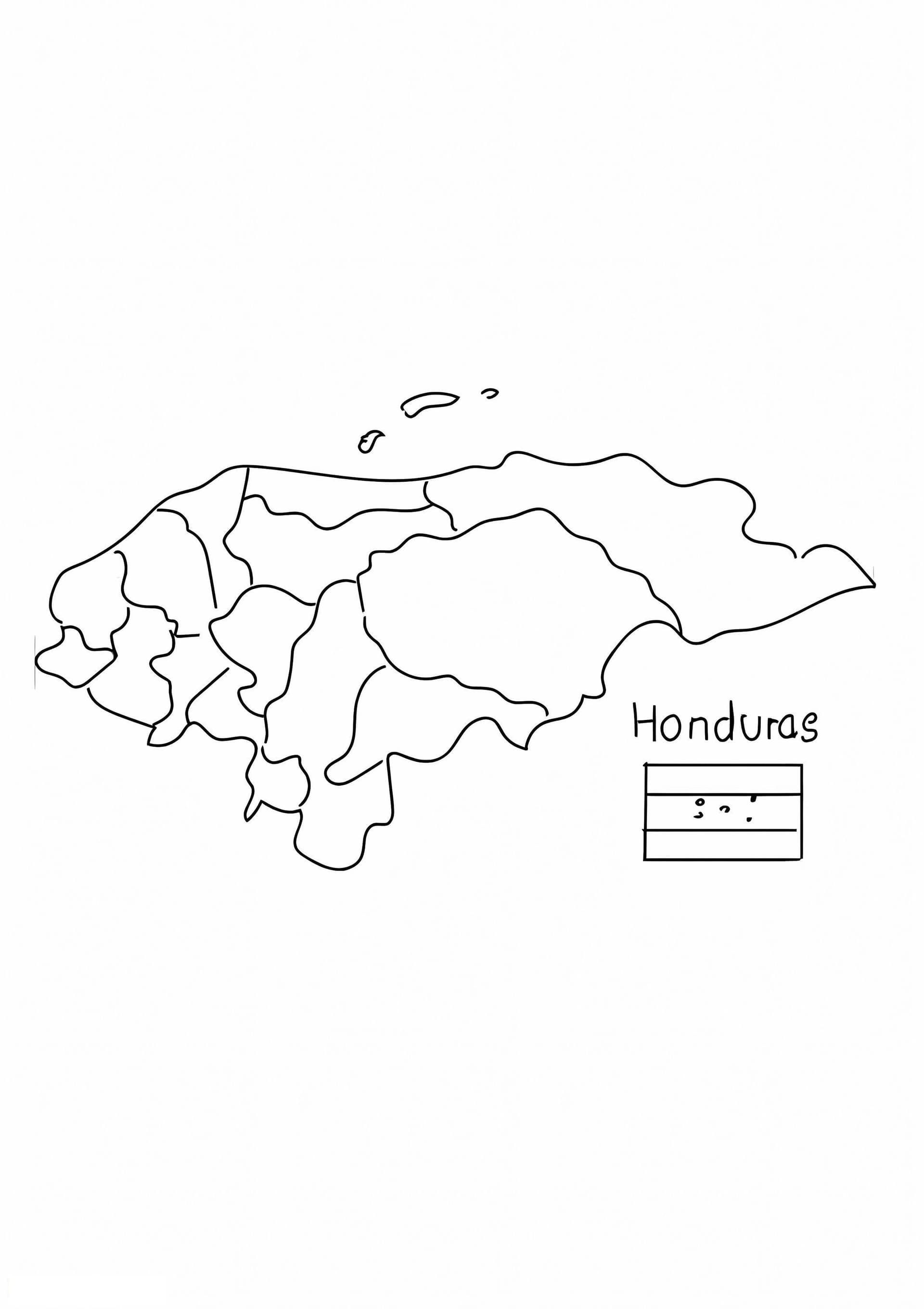 Mappa dell'Honduras
