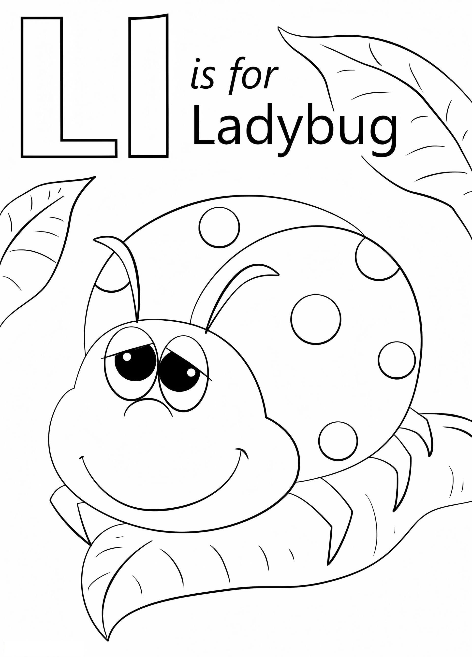Ladybug Letra L