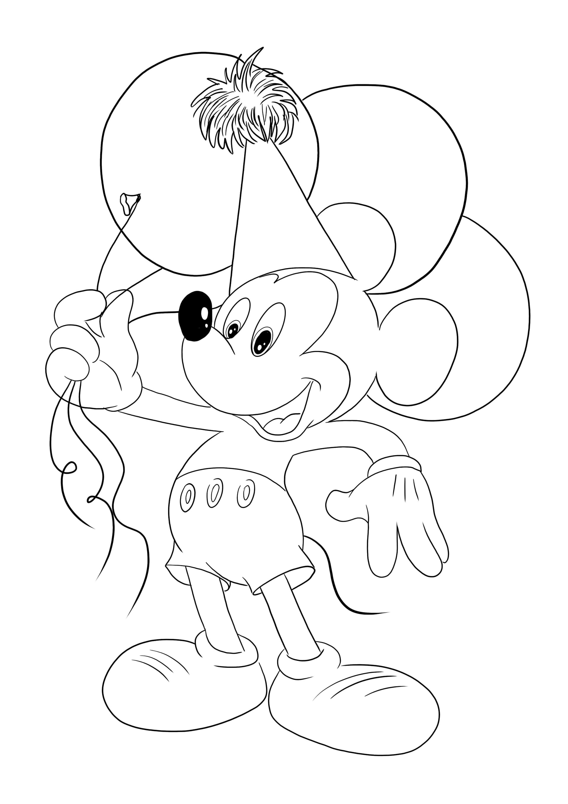 Mickey Mouse with Balloons