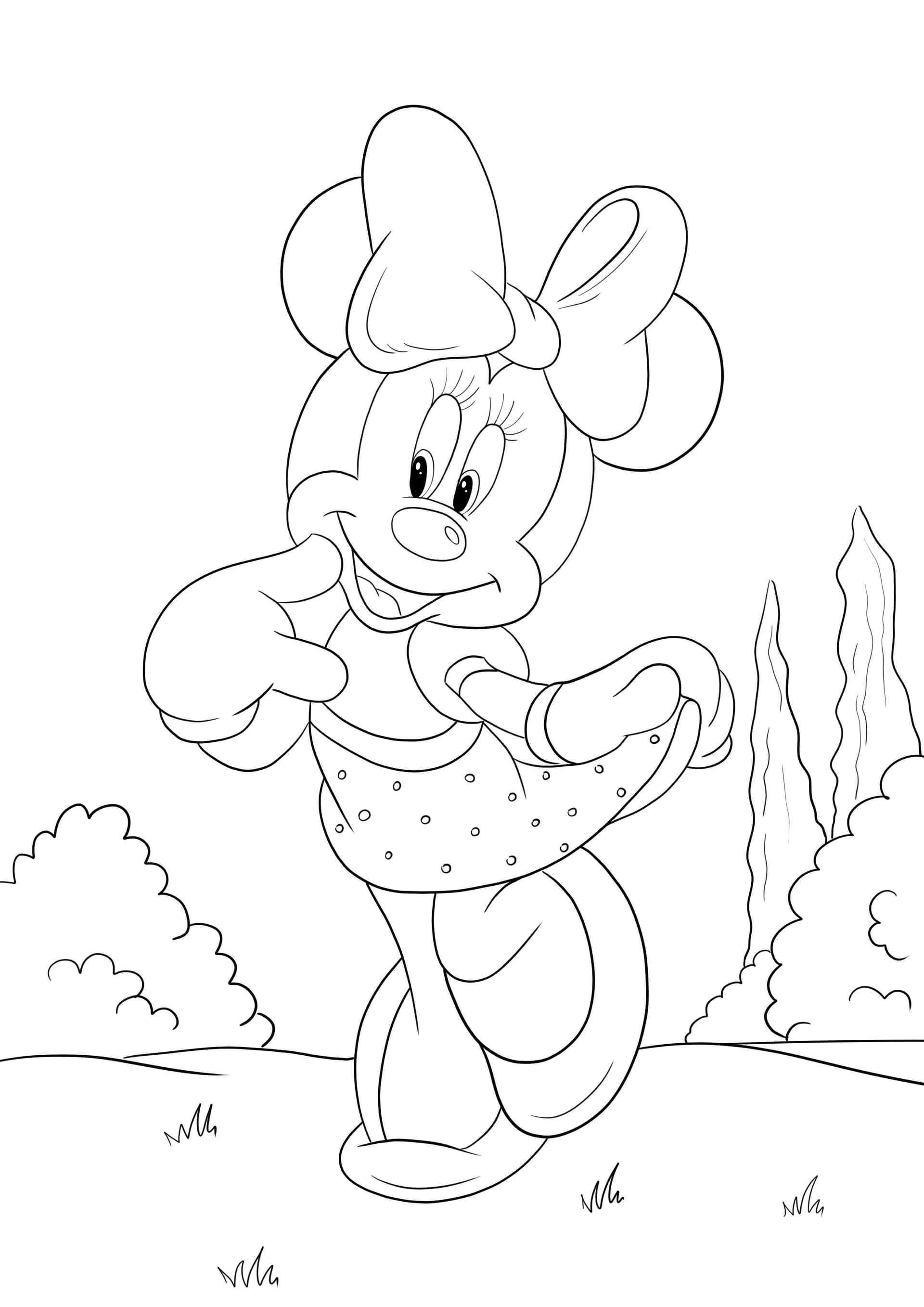 Minnie Mouse posing