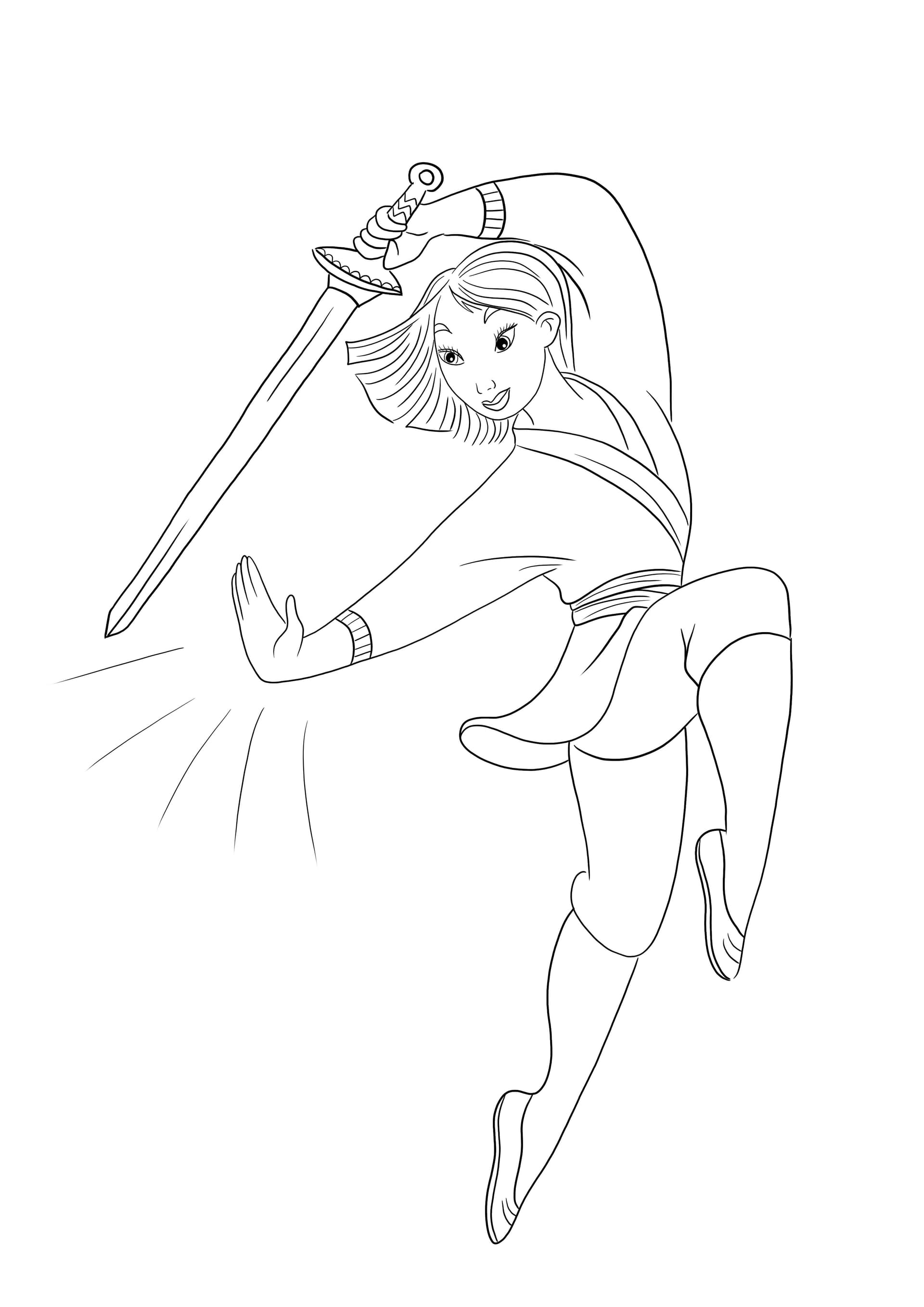 Mulan and the sword