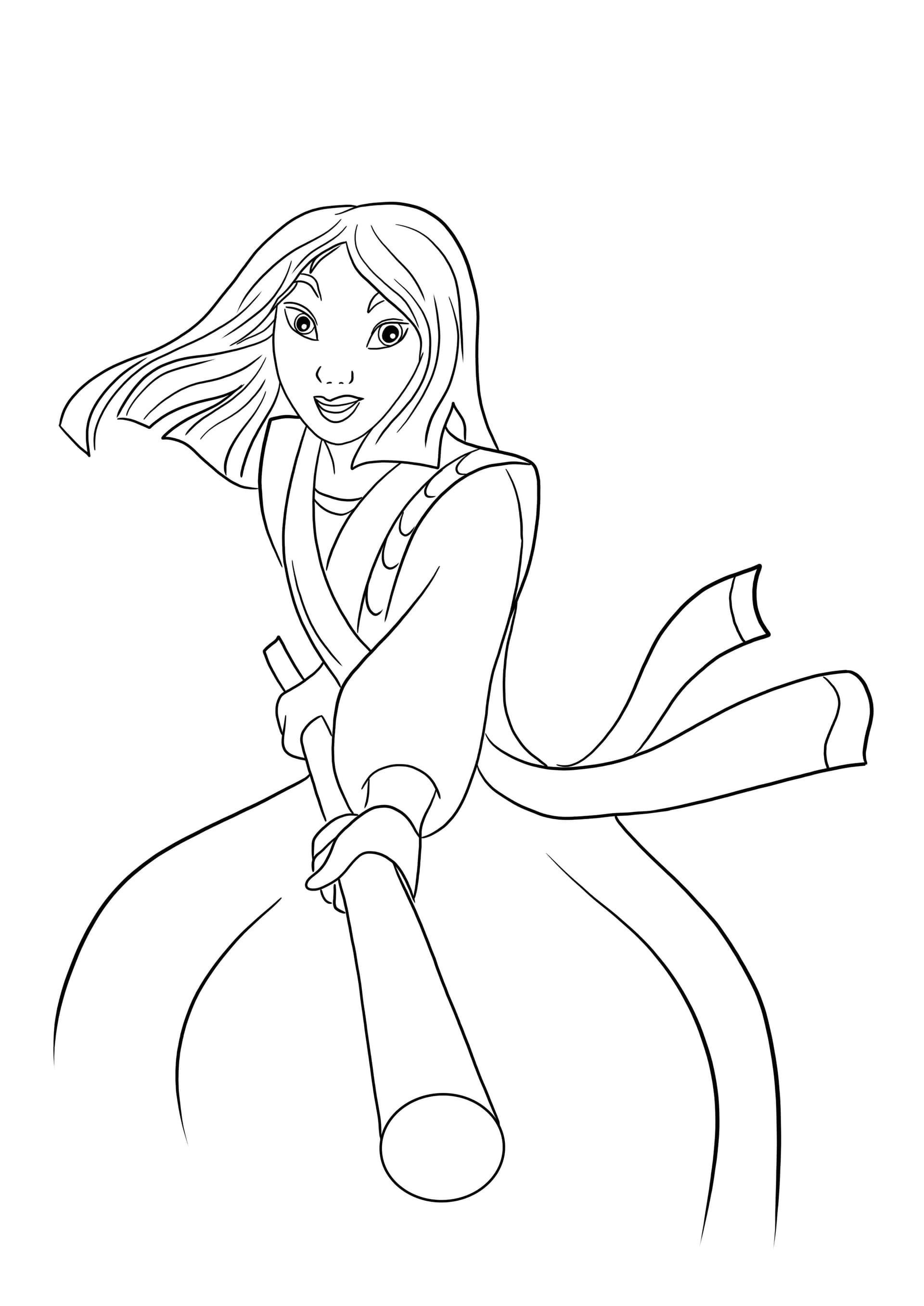 Princess Mulan fighting
