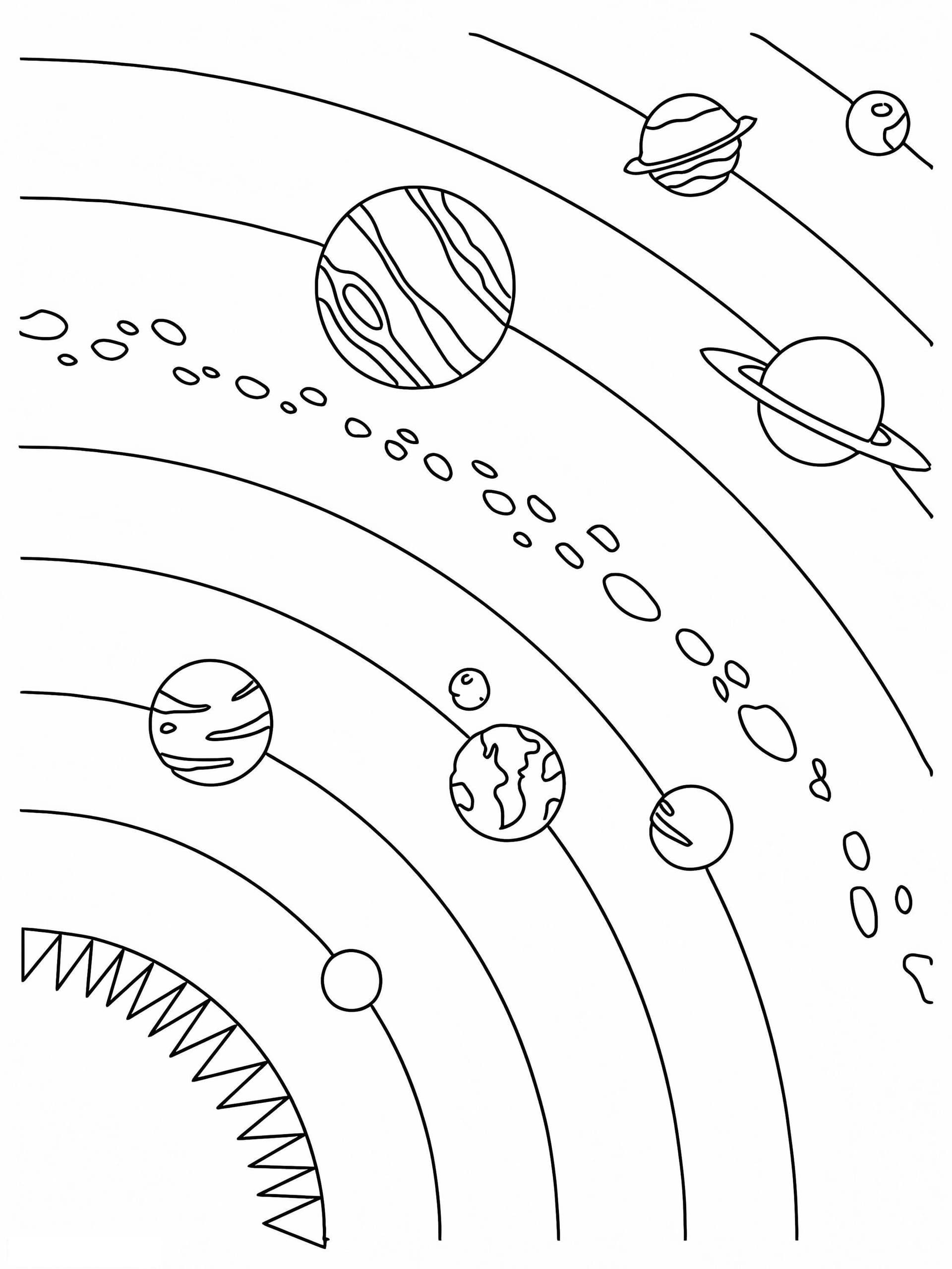 Natural Planets Of The Solar System