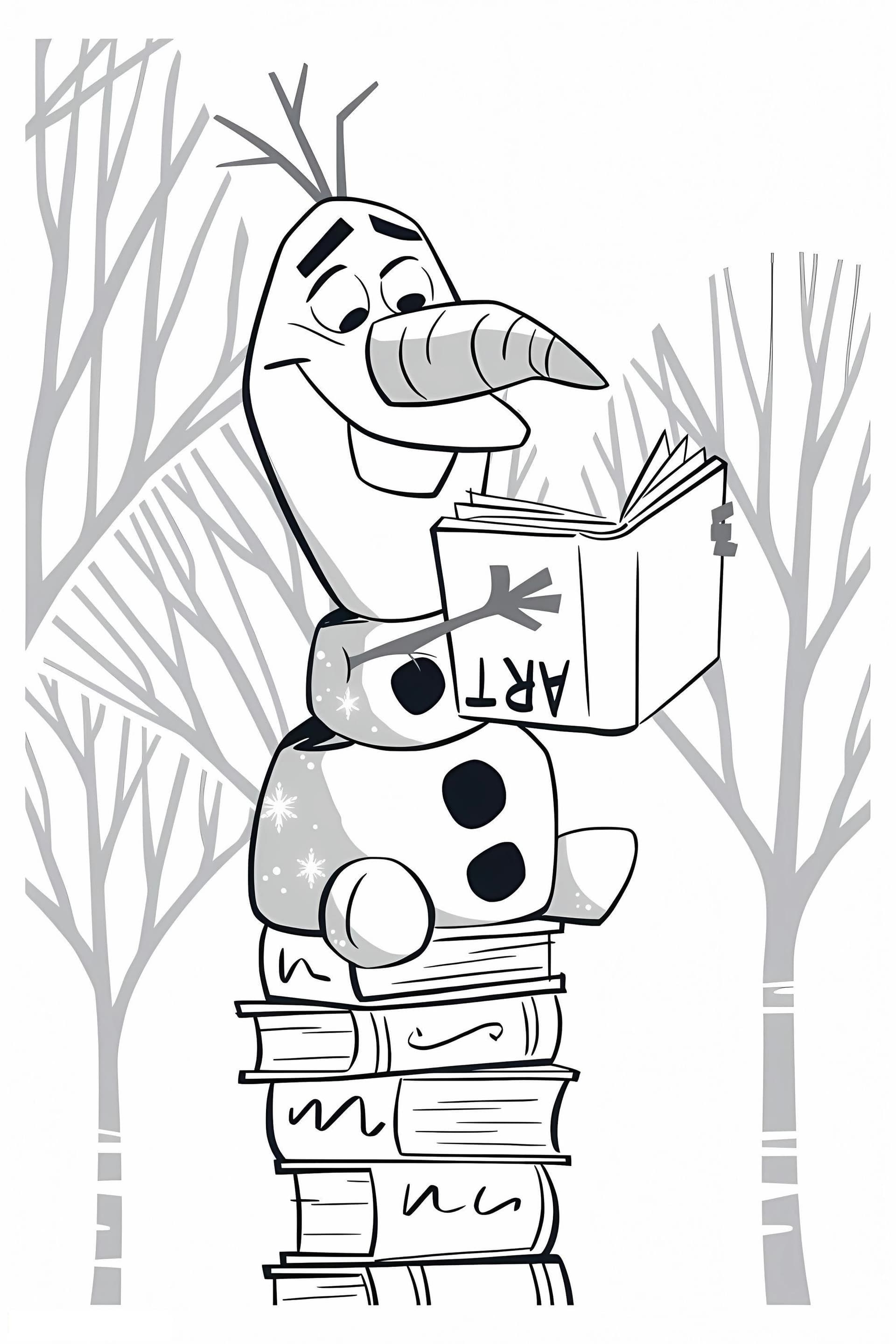 Olaf Reads A Book 683X1024
