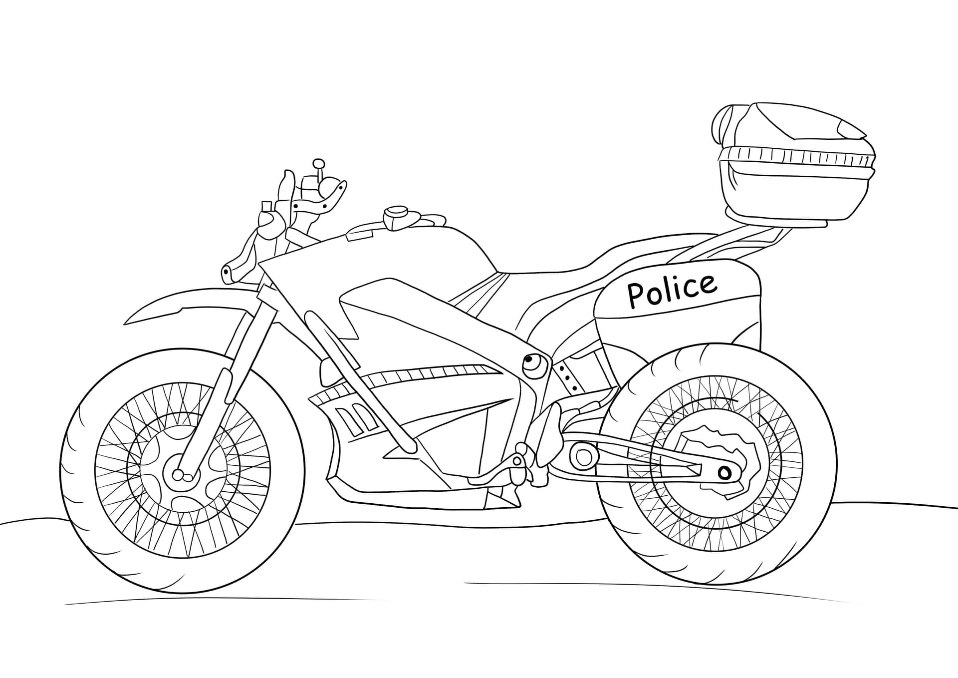 Police motorcycle