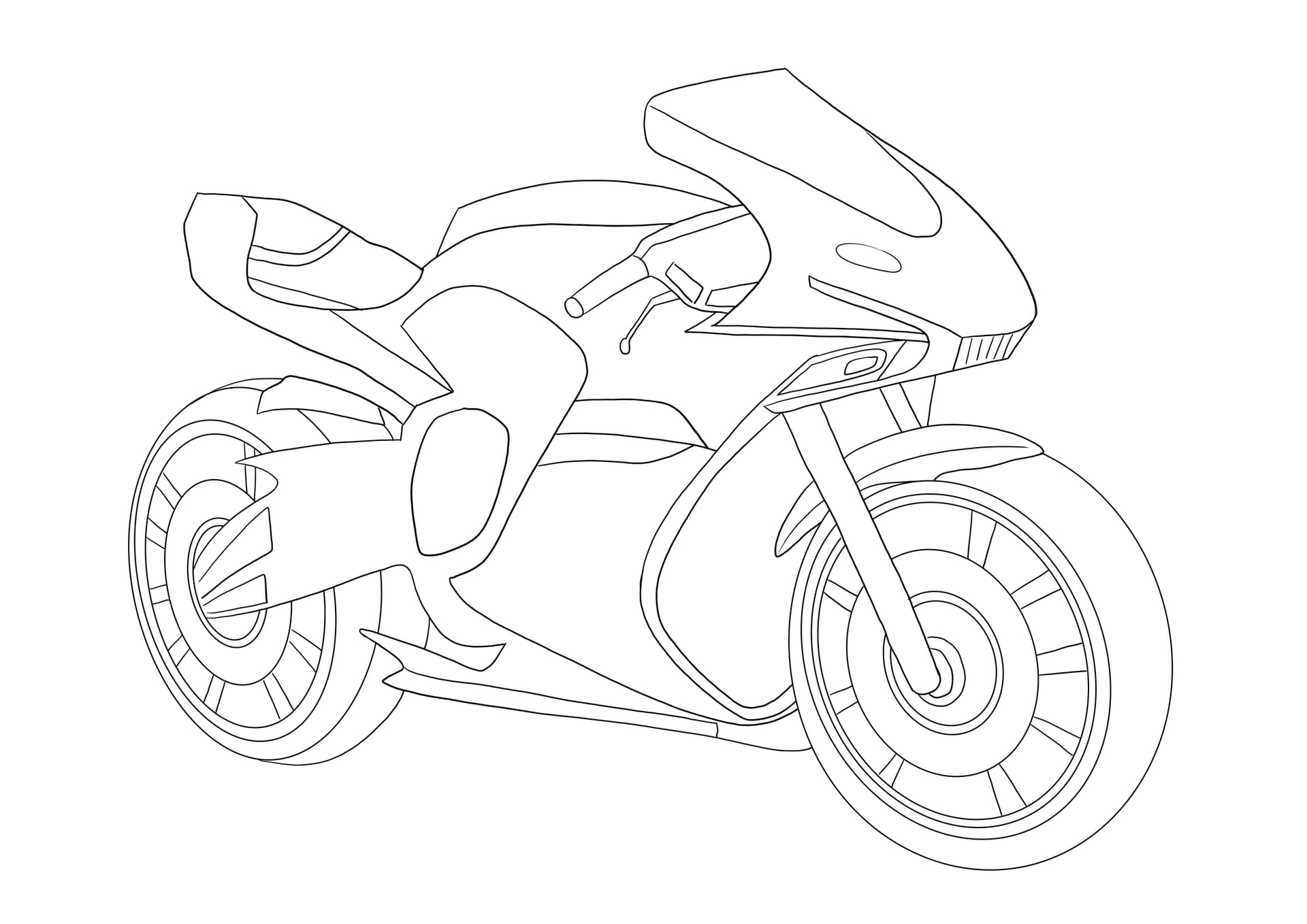 Racing motorbike