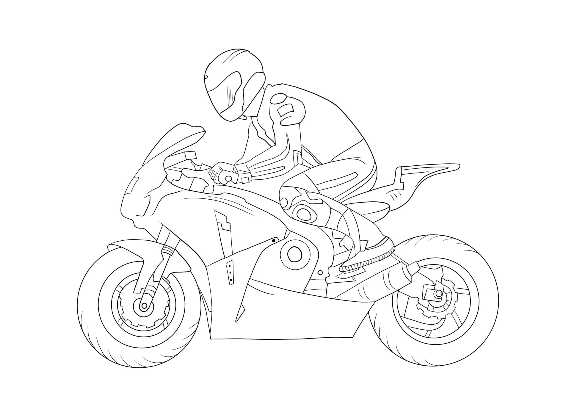Racing motorcycle