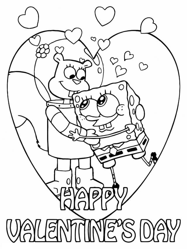 Sandy And Spongebob Valentine S Day