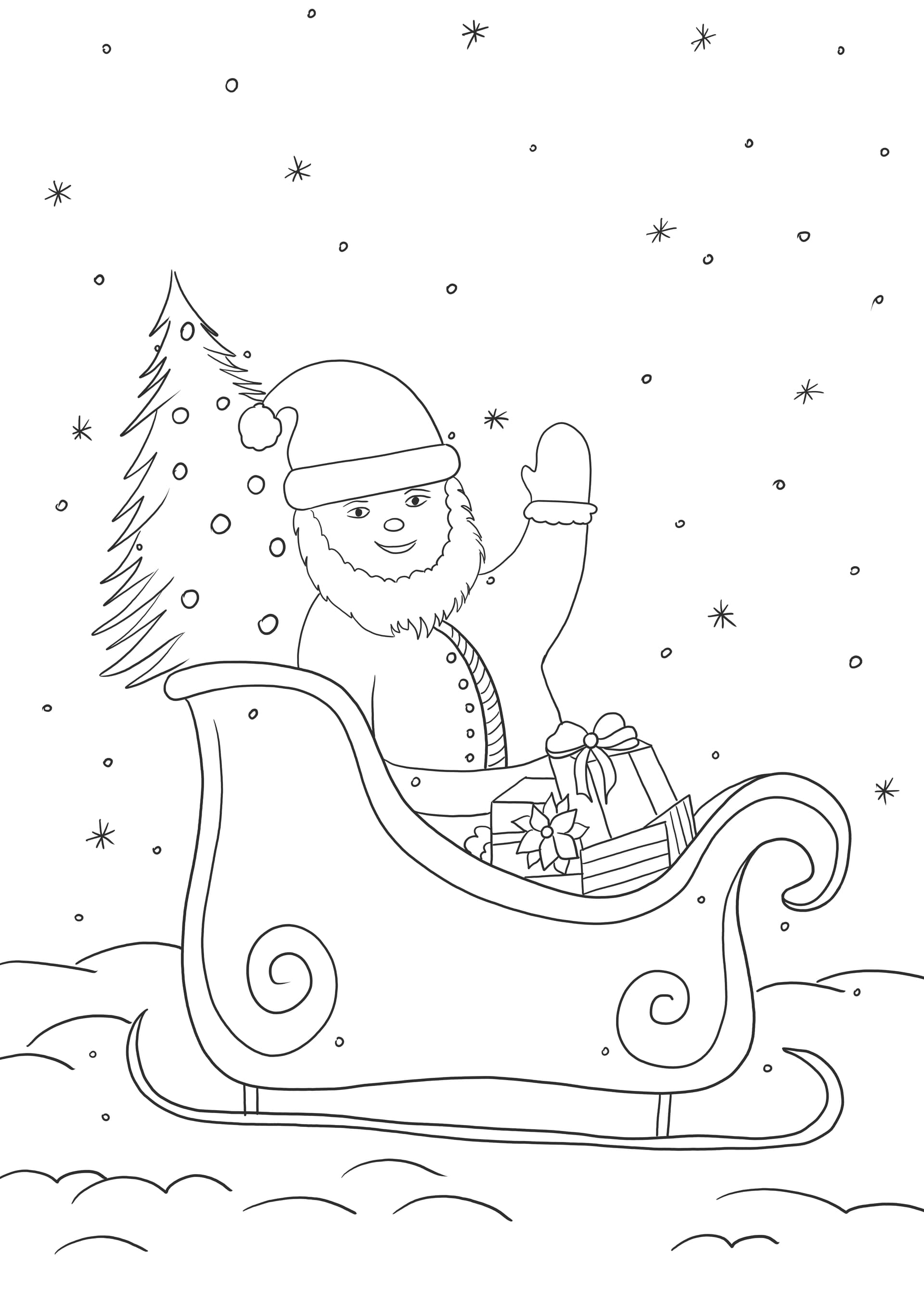 Santa on Sleigh