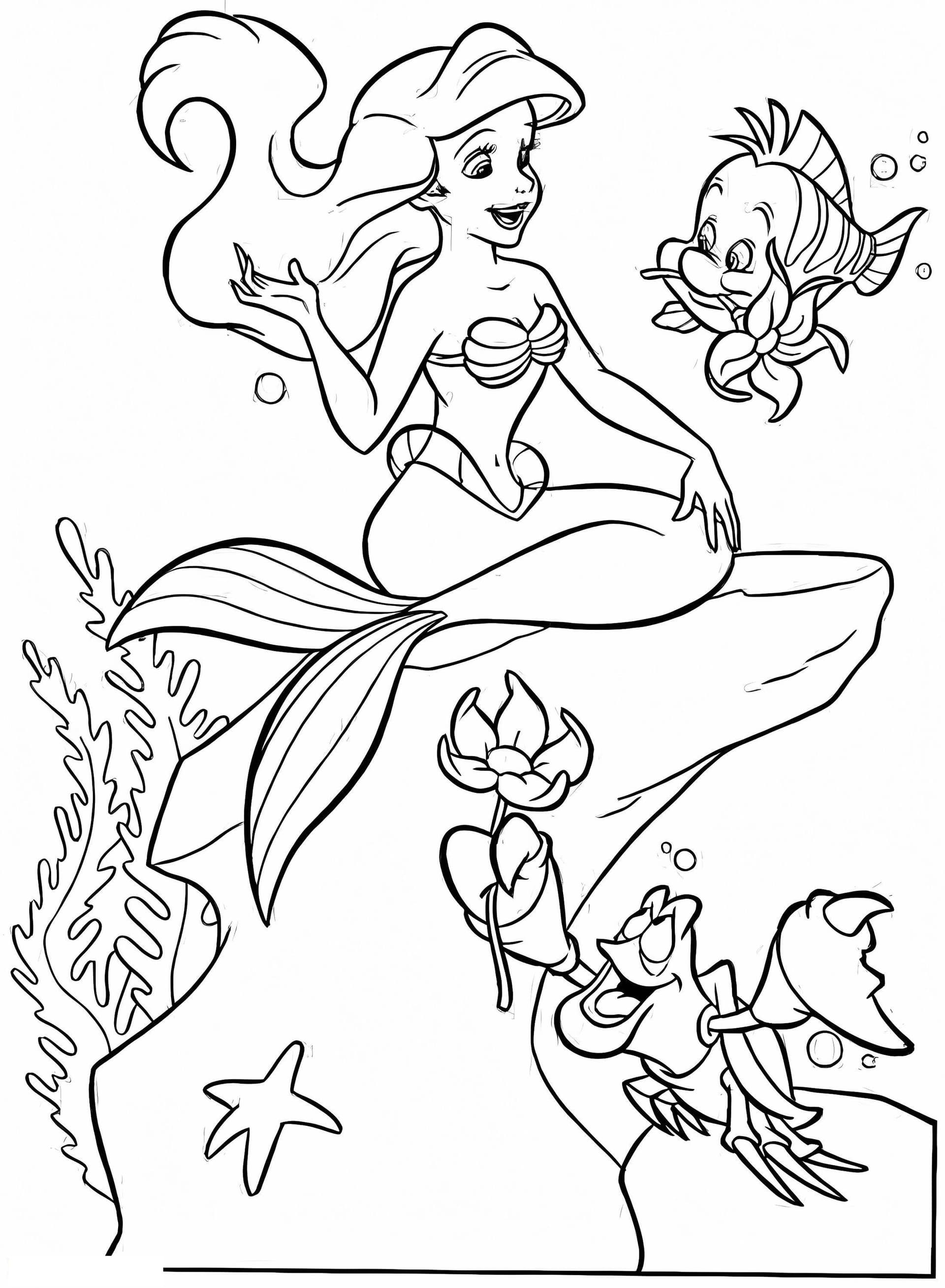 Little Mermaid Ariel And Friends